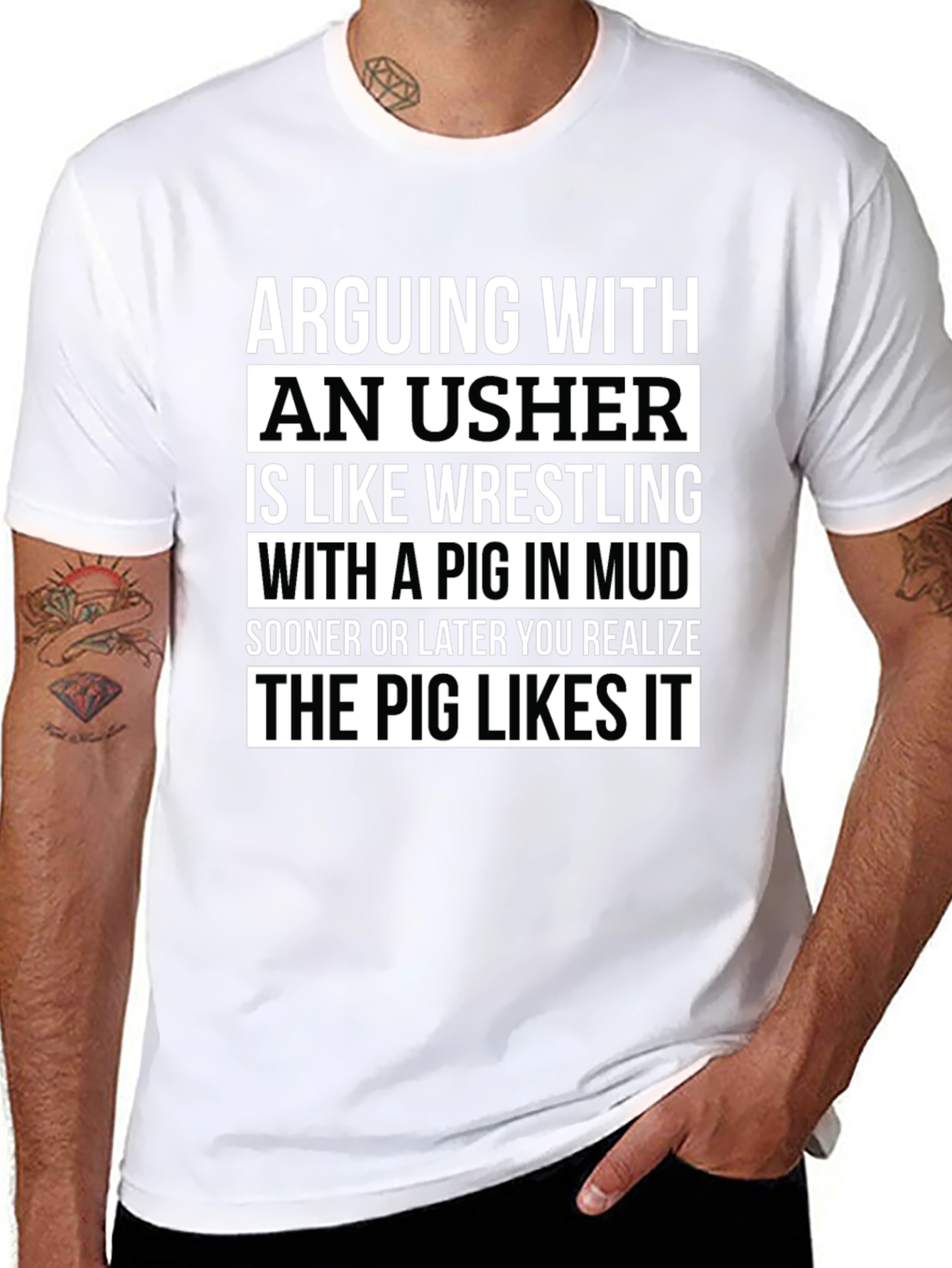 Arguing With An Usher Graphic T-Shirt