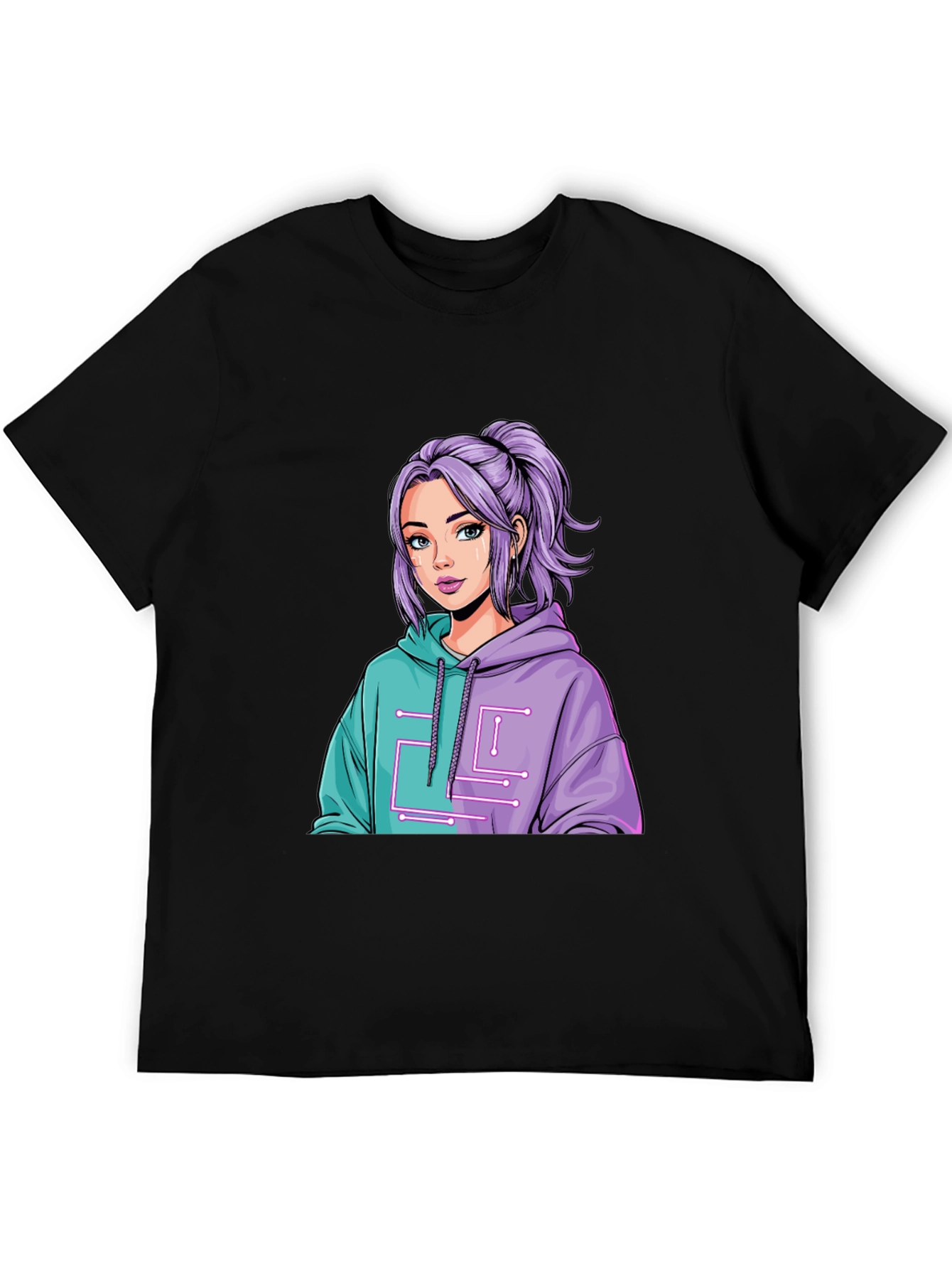 Anime Girl Graphic Tee - Stylish Casual Wear