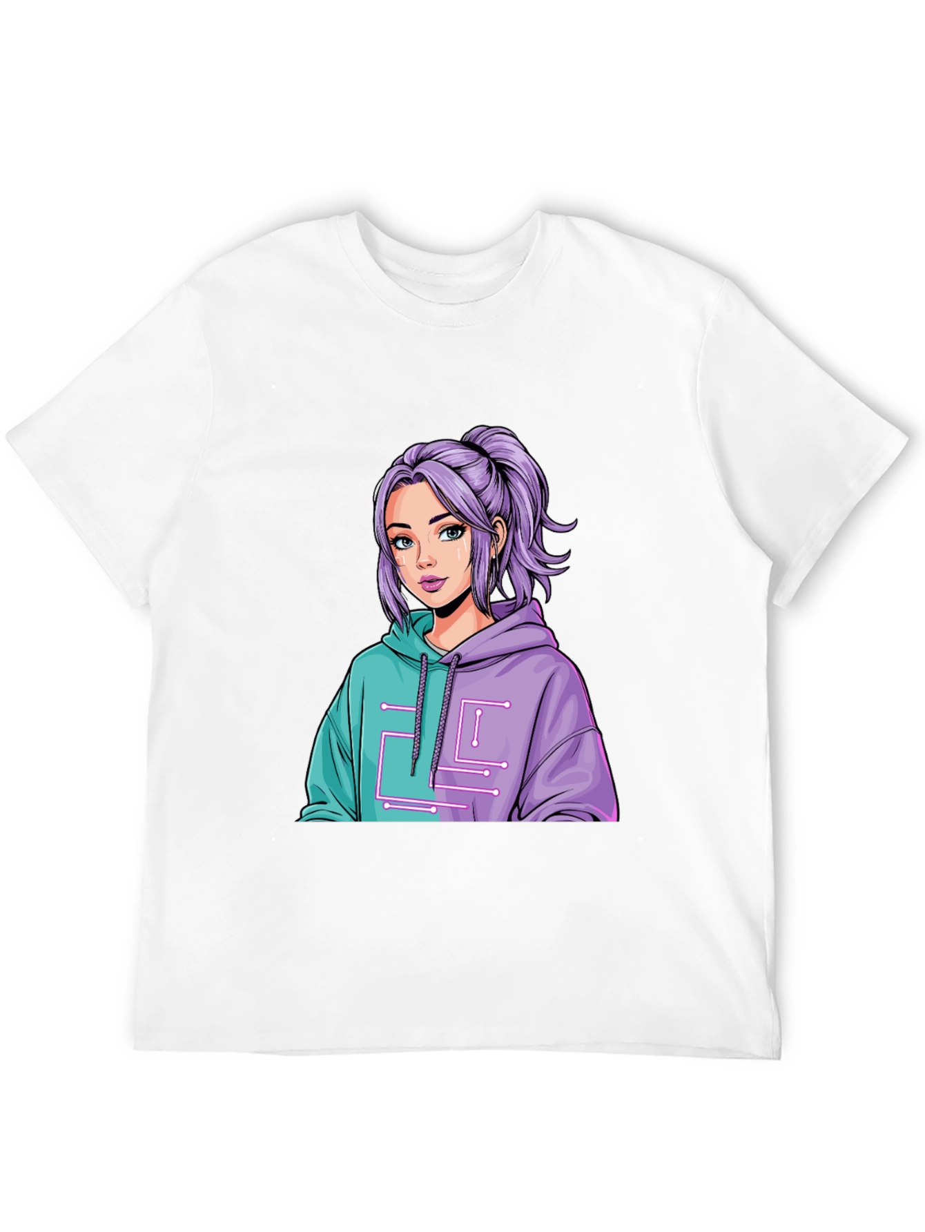 Anime Girl Graphic Tee - Stylish Casual Wear
