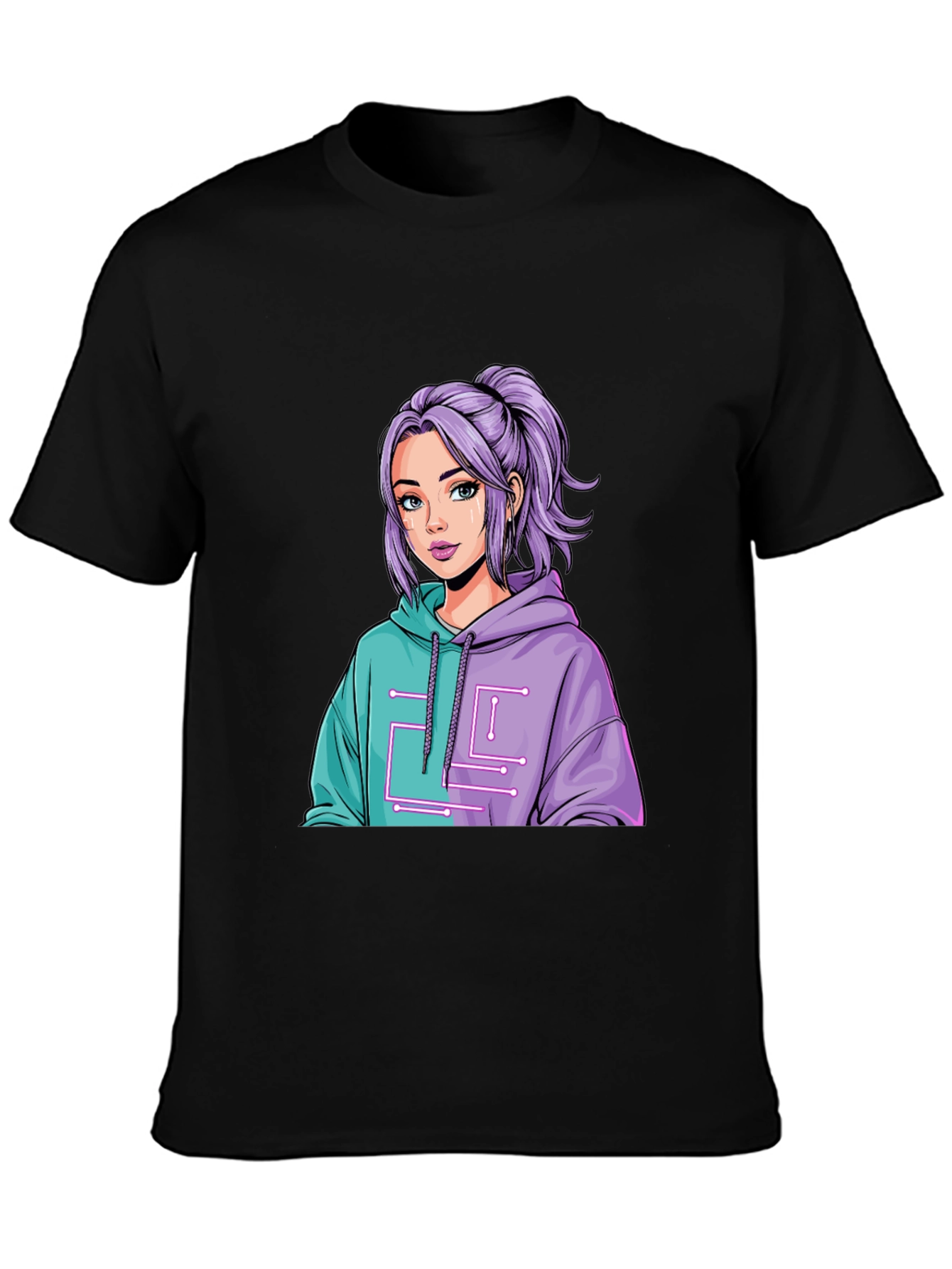 Anime Girl Graphic Tee - Stylish Casual Wear