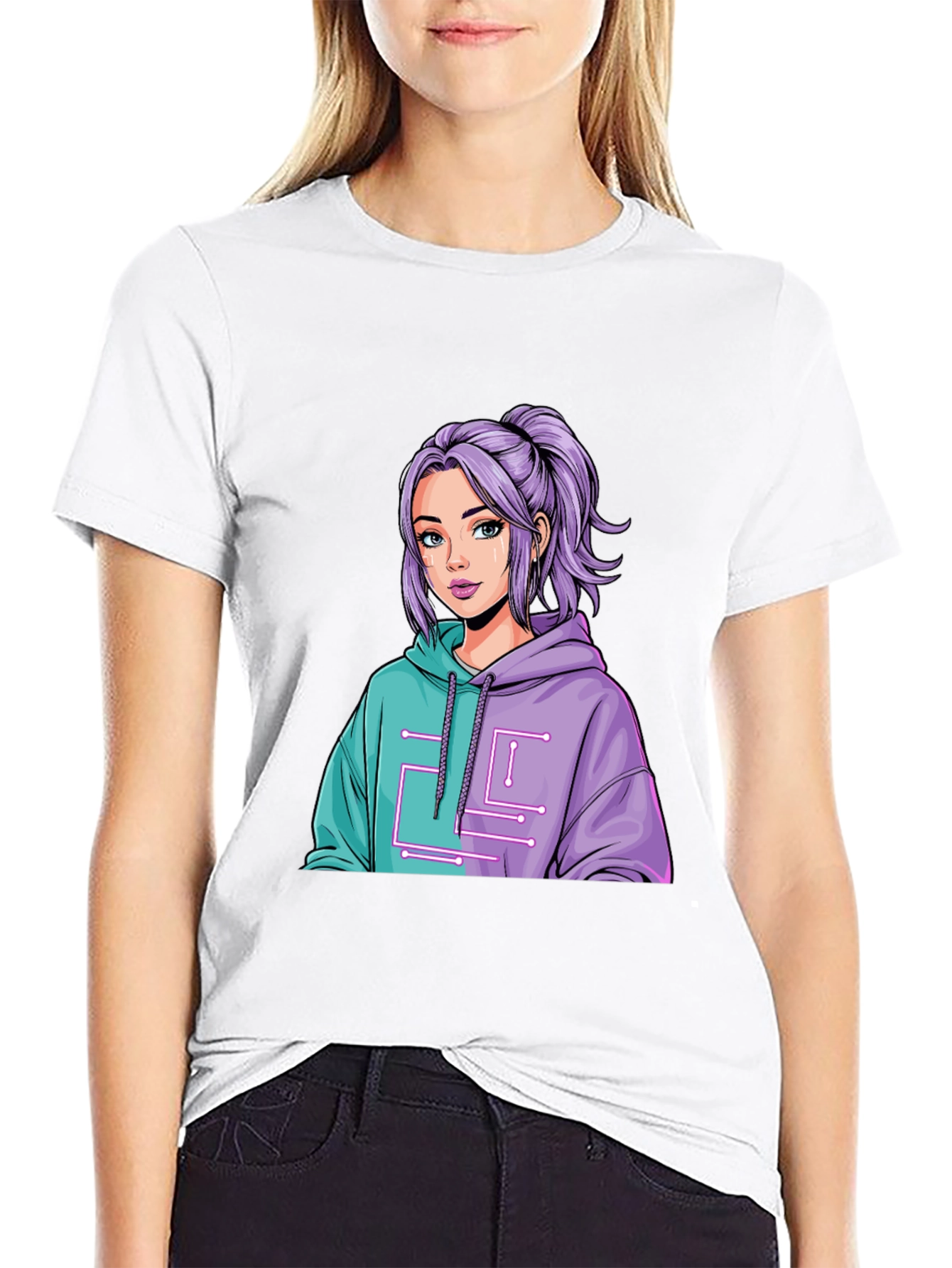 Anime Girl Graphic Tee - Stylish Casual Wear