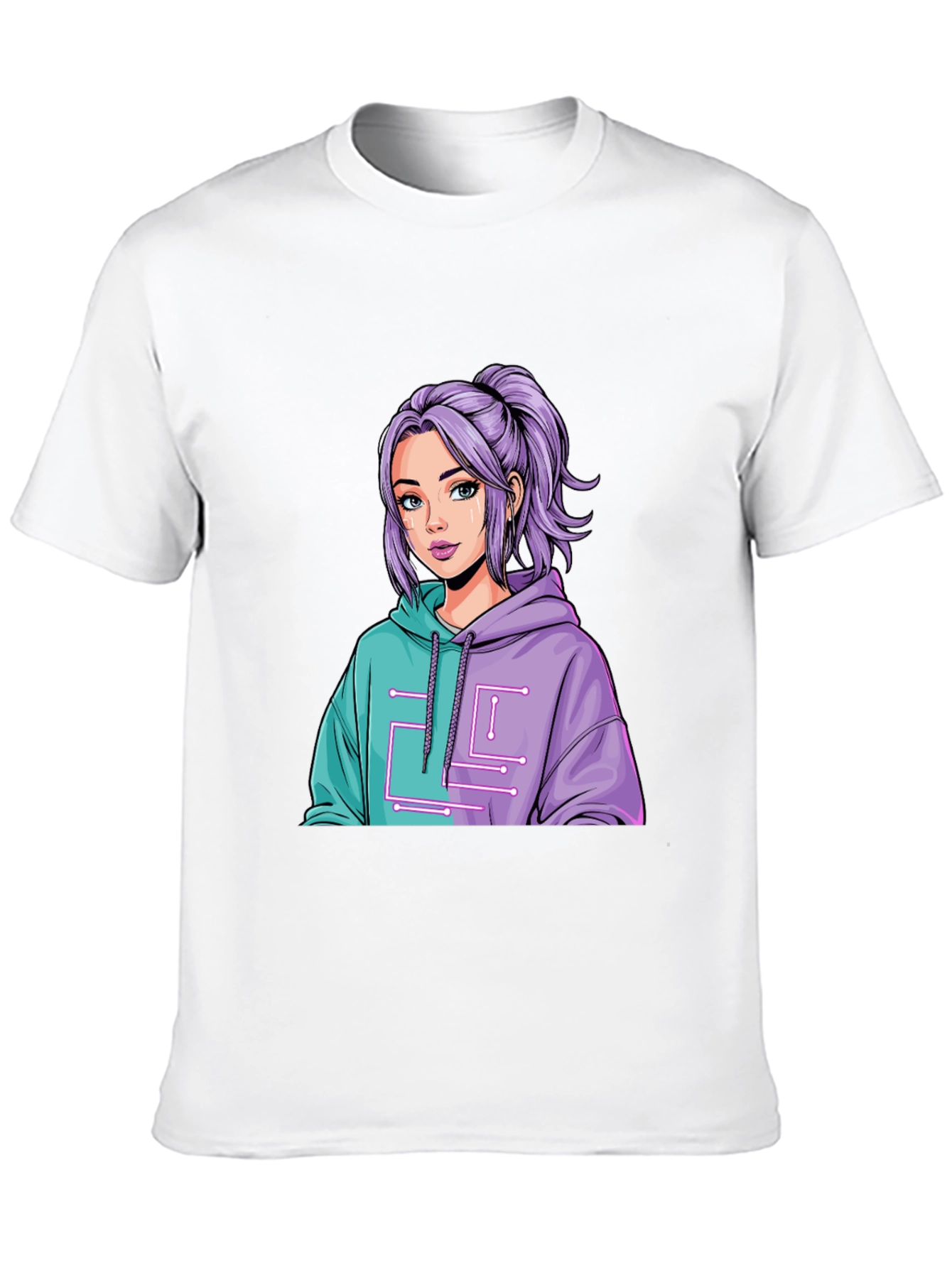 Anime Girl Graphic Tee - Stylish Casual Wear
