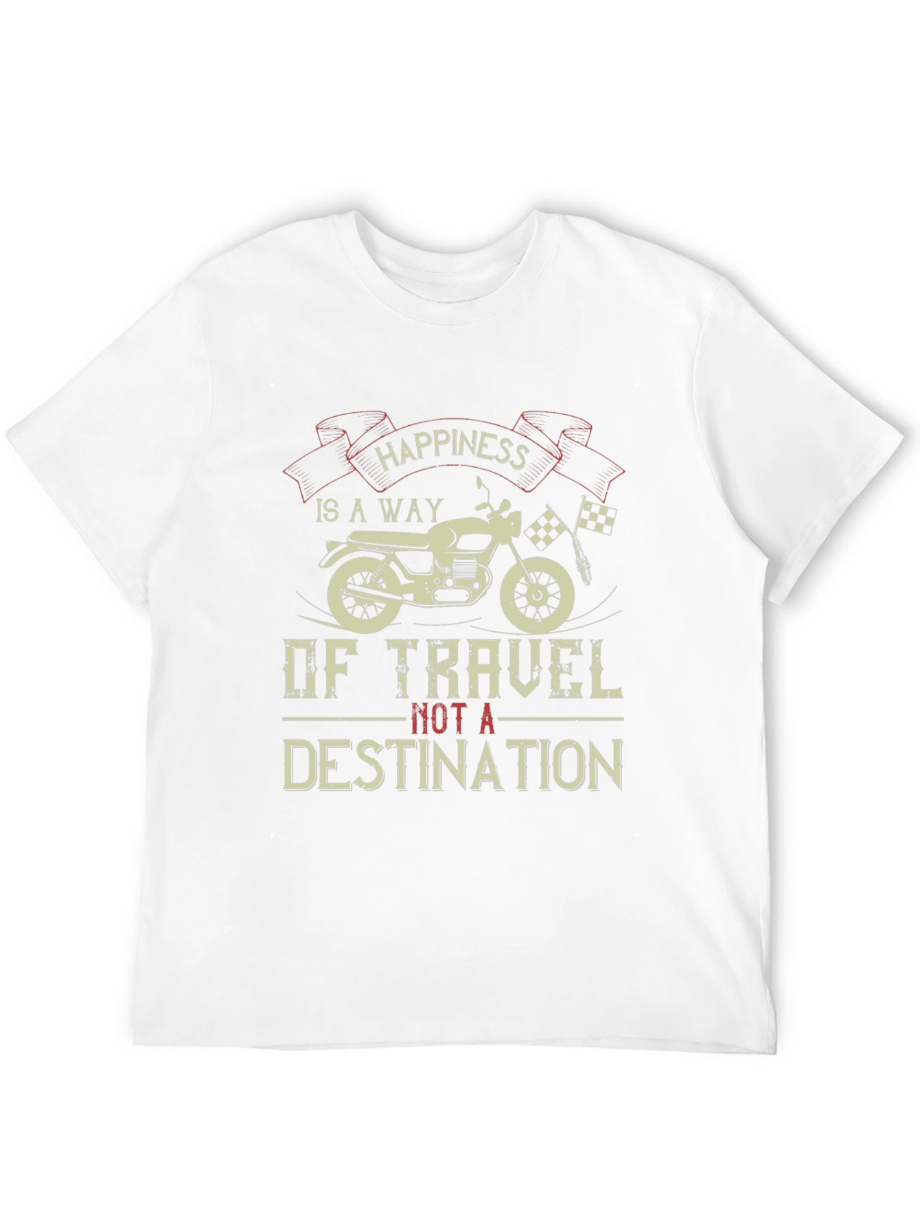 Happiness Is A Way Of Travel Black Graphic Tee