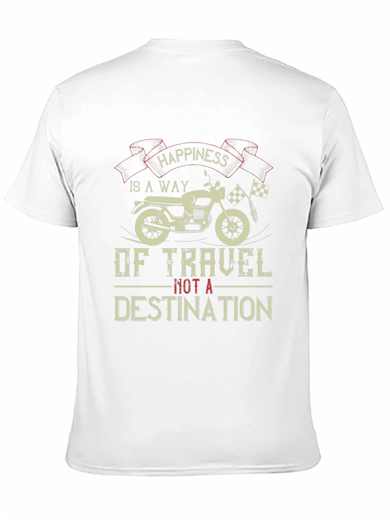 Happiness Is A Way Of Travel Black Graphic Tee