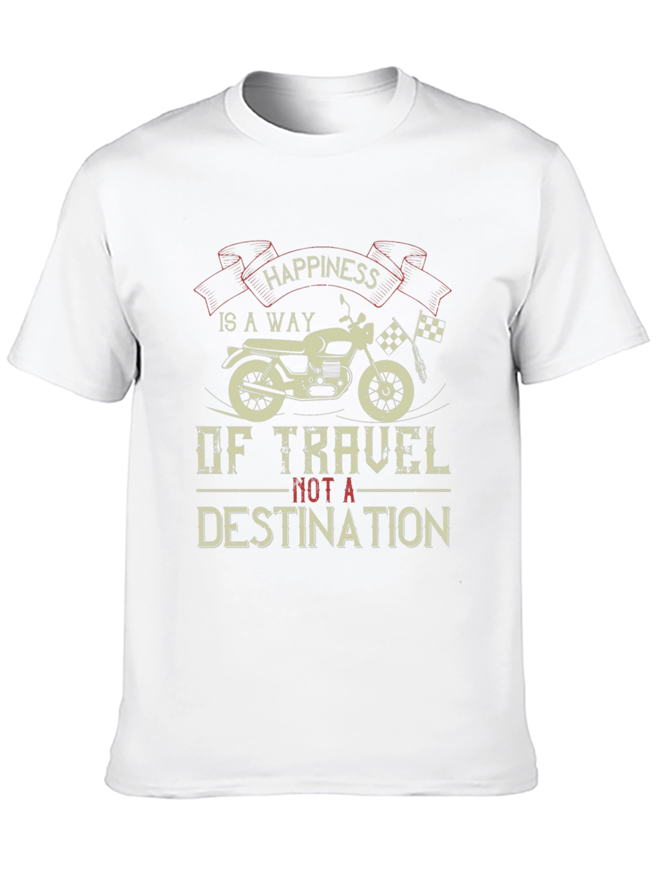 Happiness Is A Way Of Travel Black Graphic Tee
