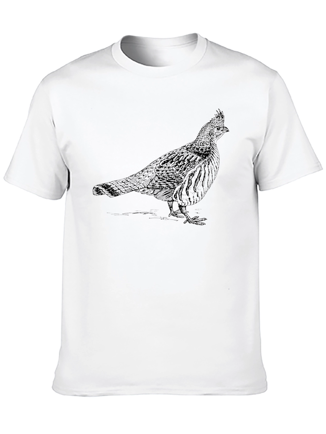 Grouse Graphic Tee - Black Cotton Blend
