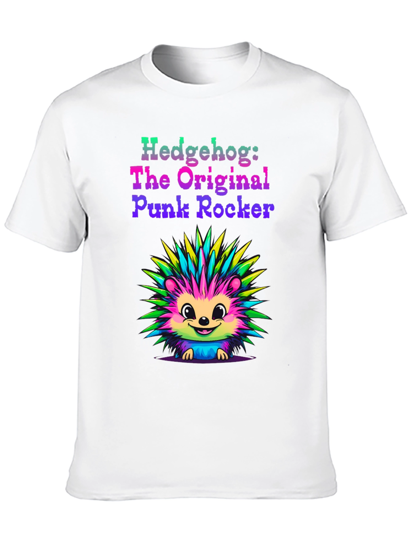 Hedgehog Punk Rocker Graphic Tee