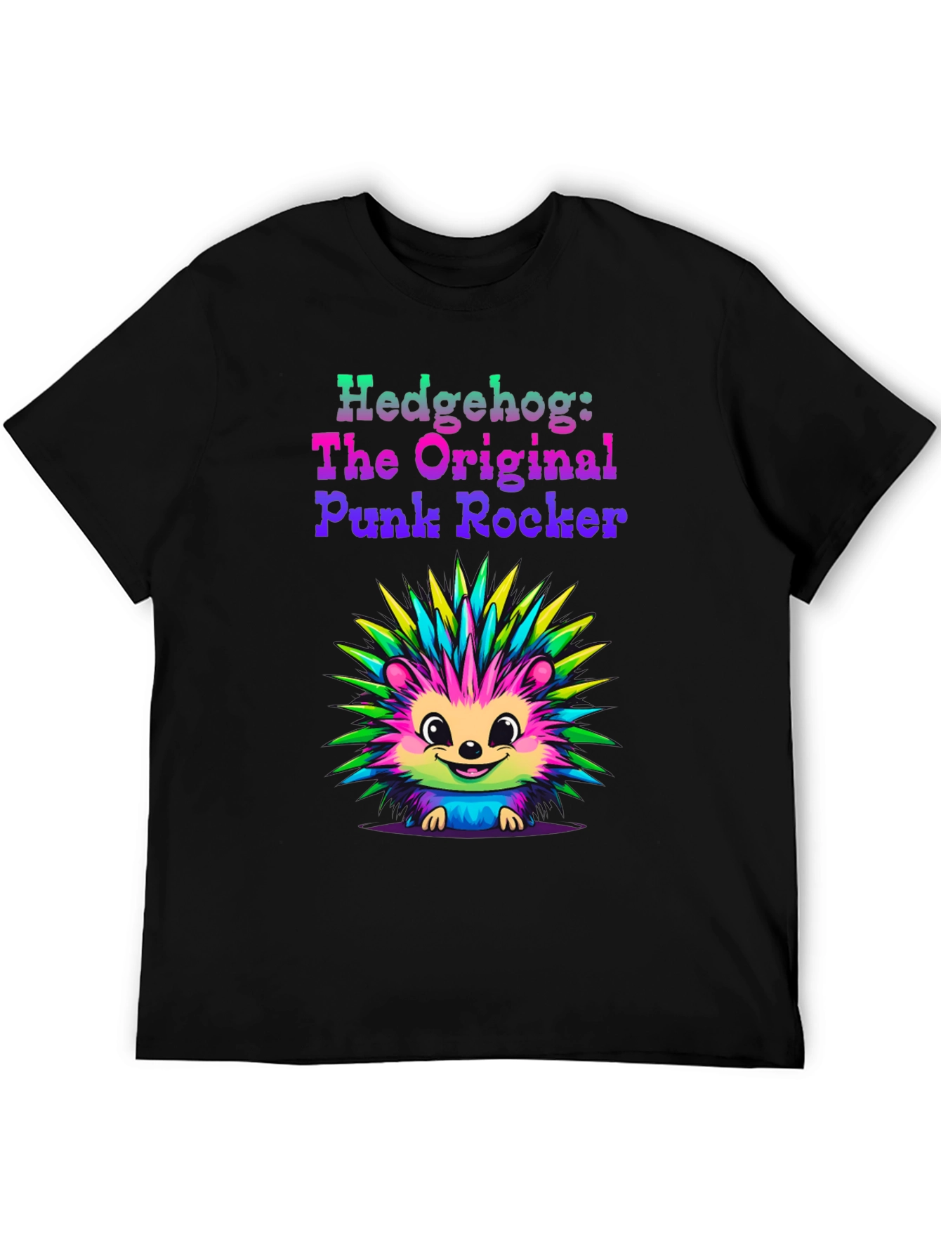 Hedgehog Punk Rocker Graphic Tee