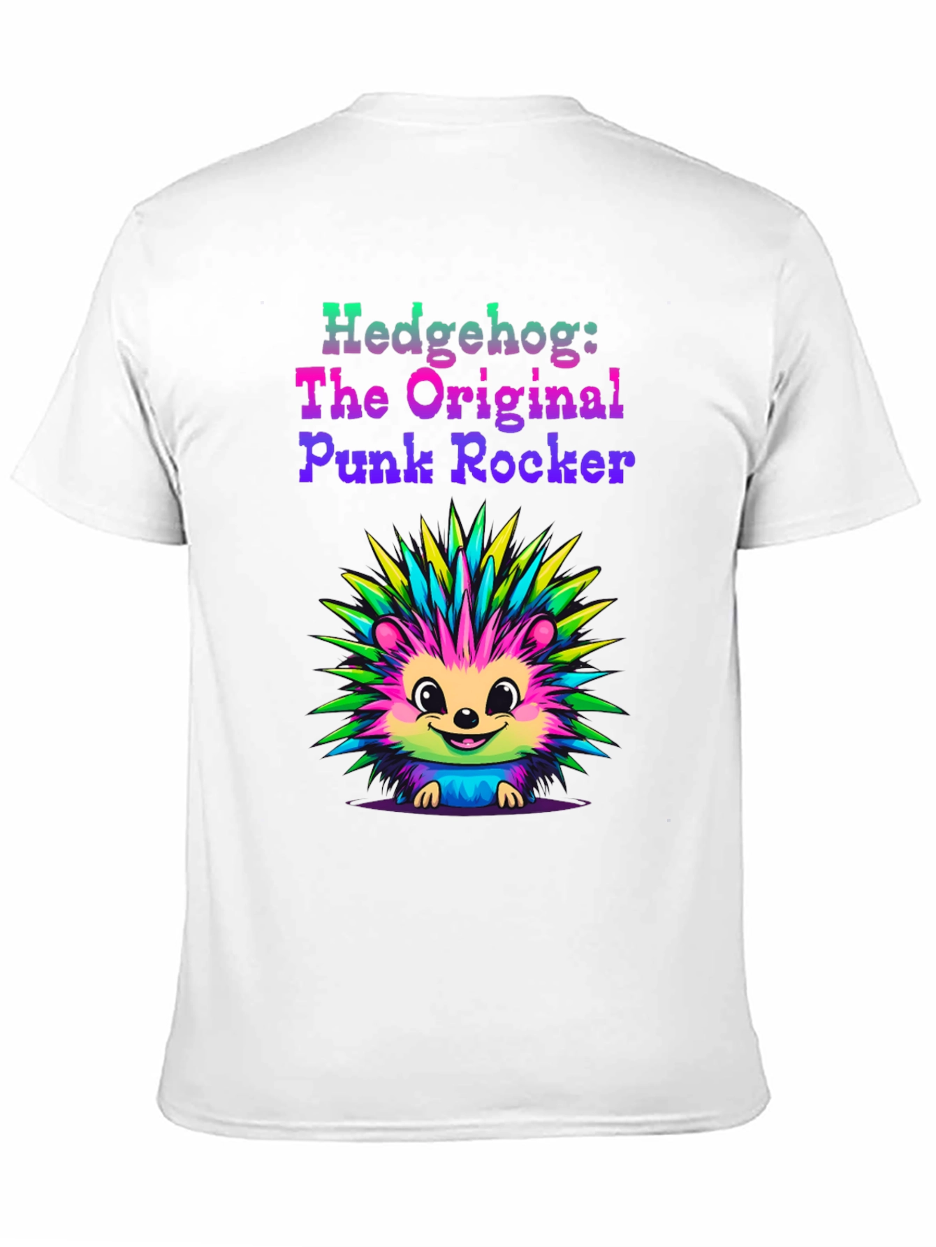 Hedgehog Punk Rocker Graphic Tee