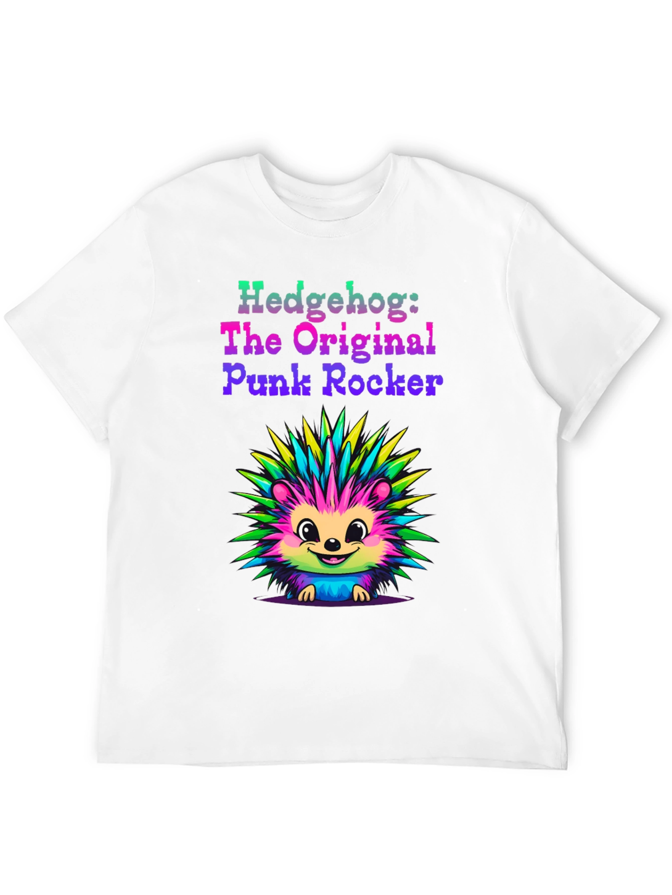 Hedgehog Punk Rocker Graphic Tee