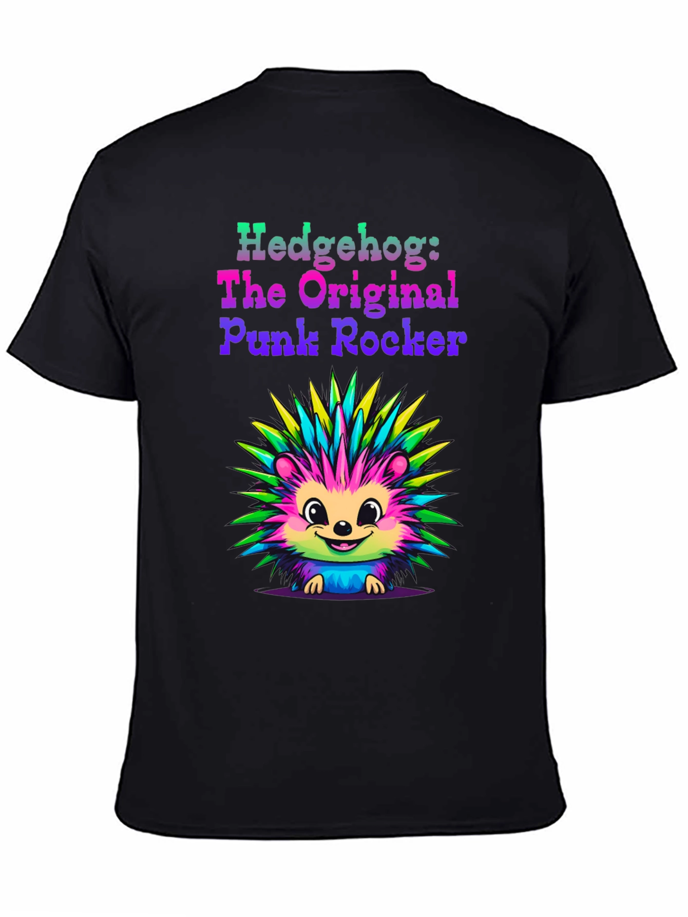 Hedgehog Punk Rocker Graphic Tee