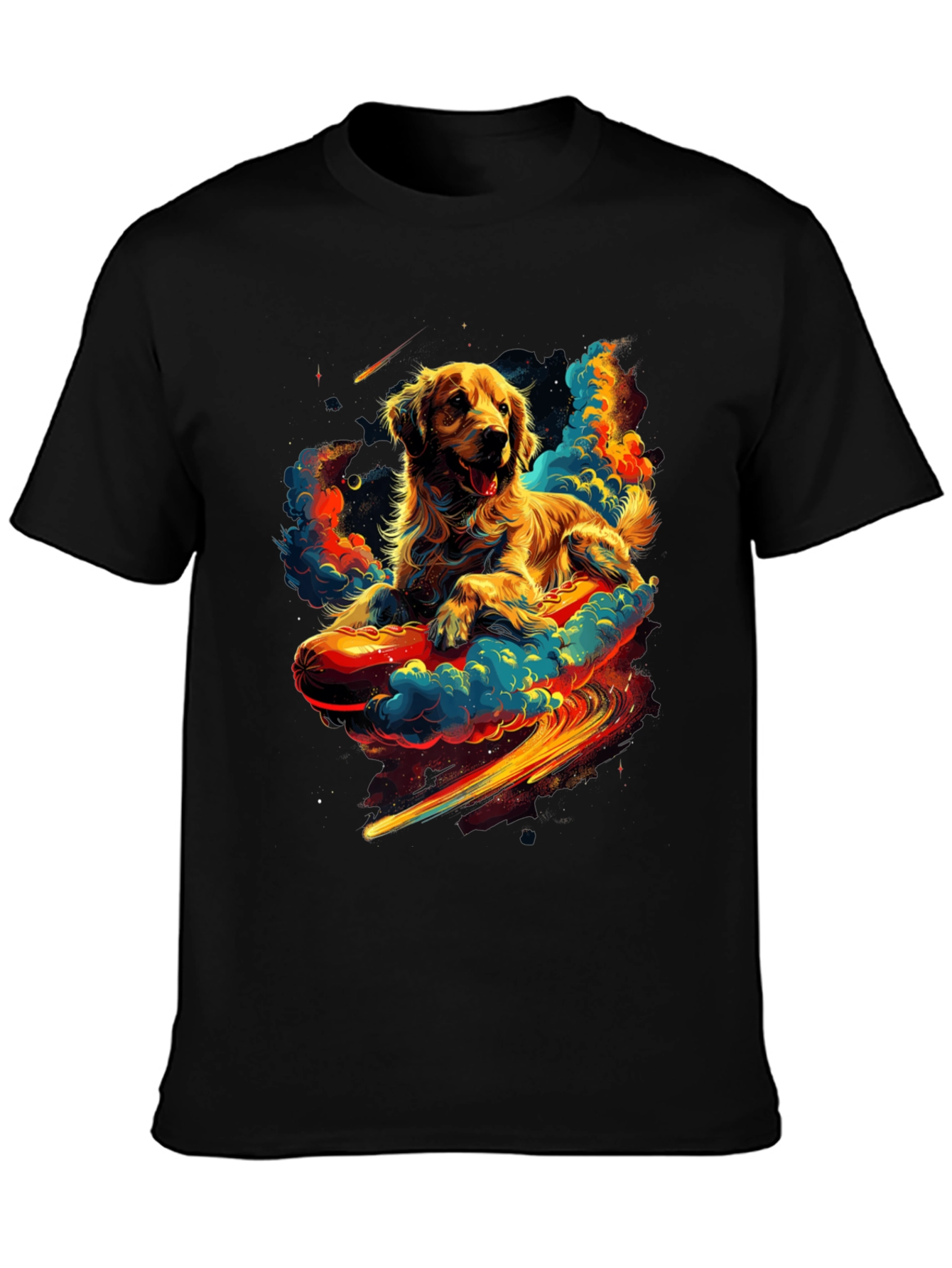 Golden Retriever Hotdog T-Shirt