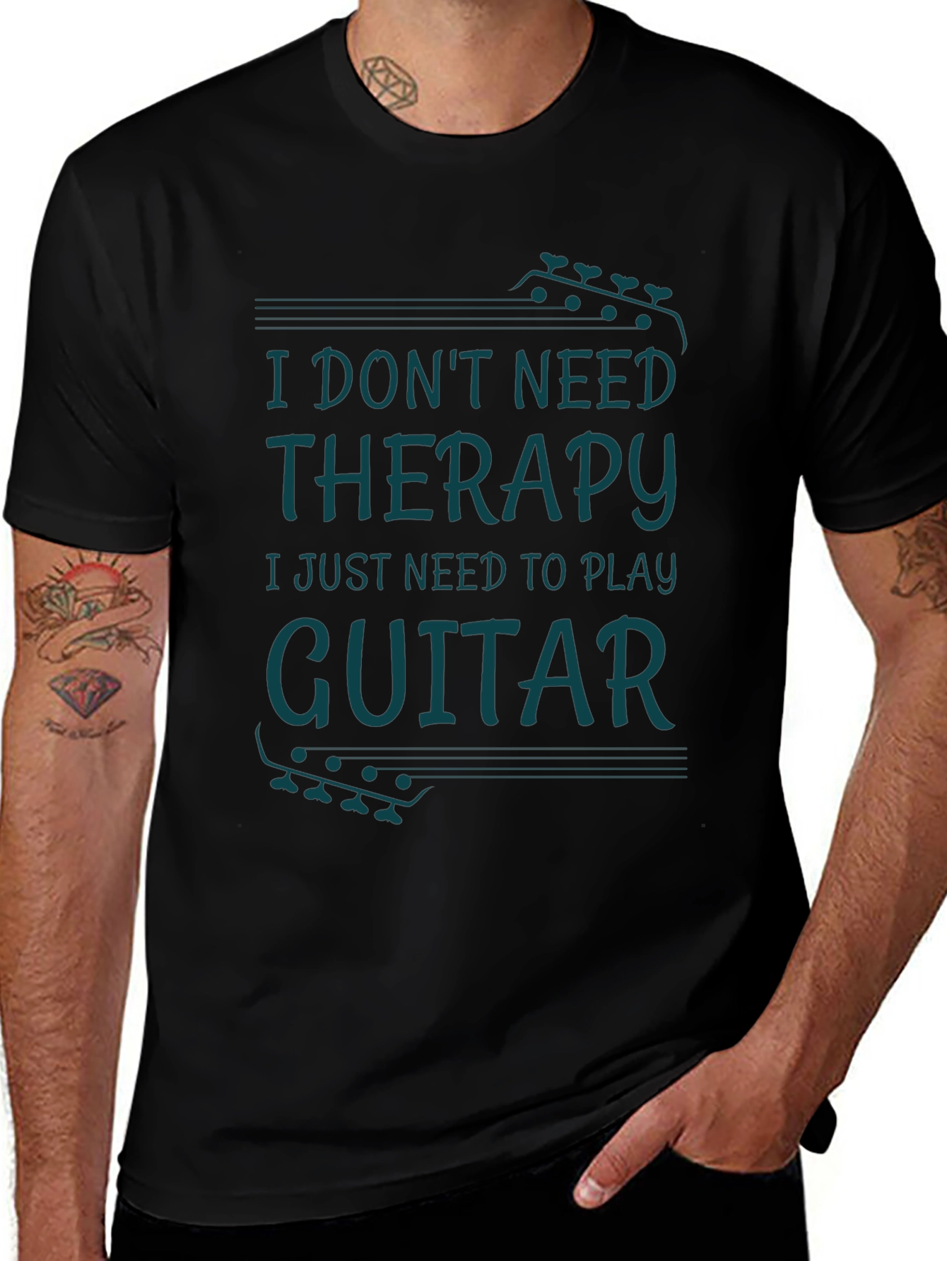 Guitar Therapy Black T-Shirt