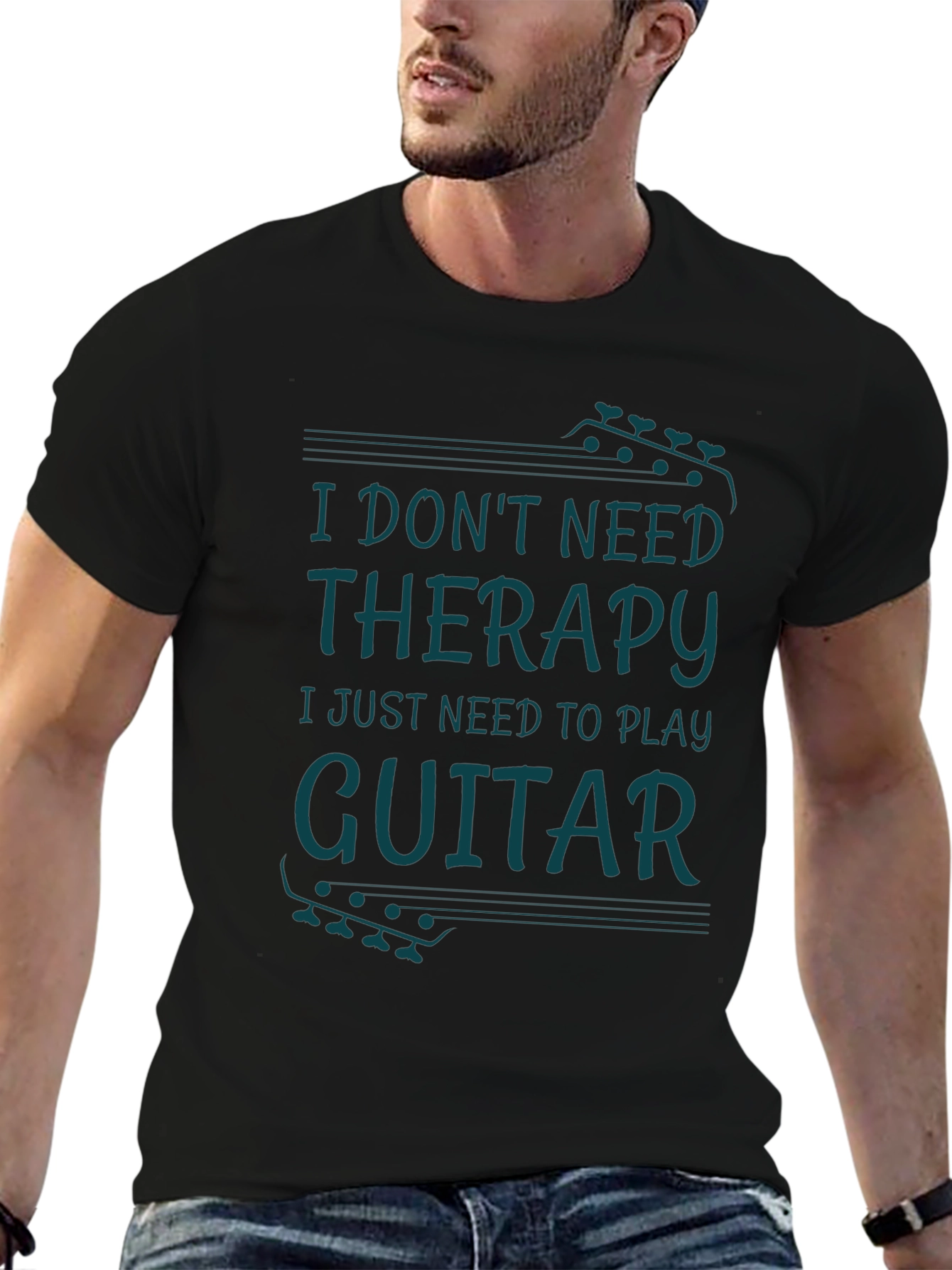 Guitar Therapy Black T-Shirt