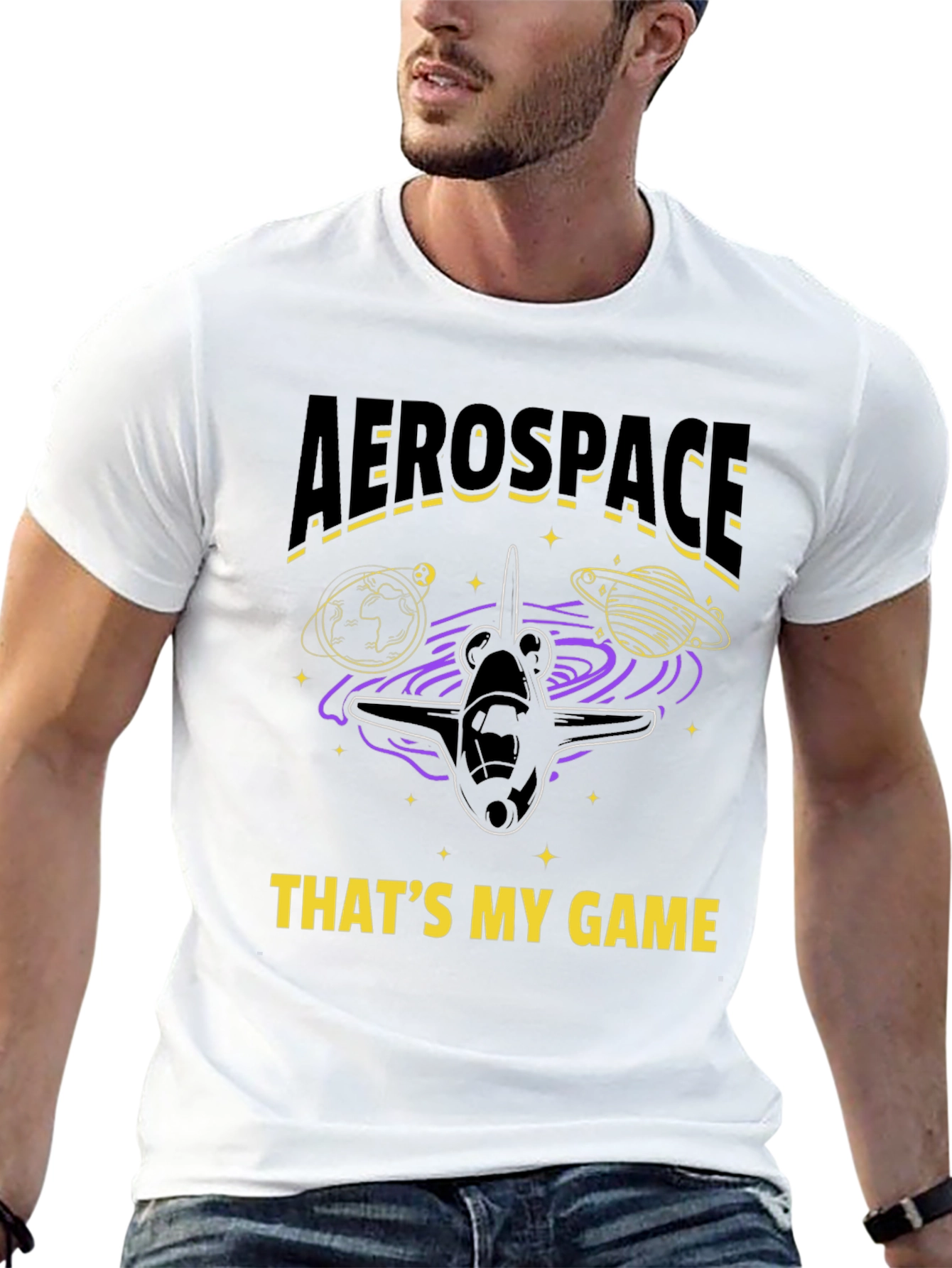 Aerospace Thats My Game Graphic T-Shirt