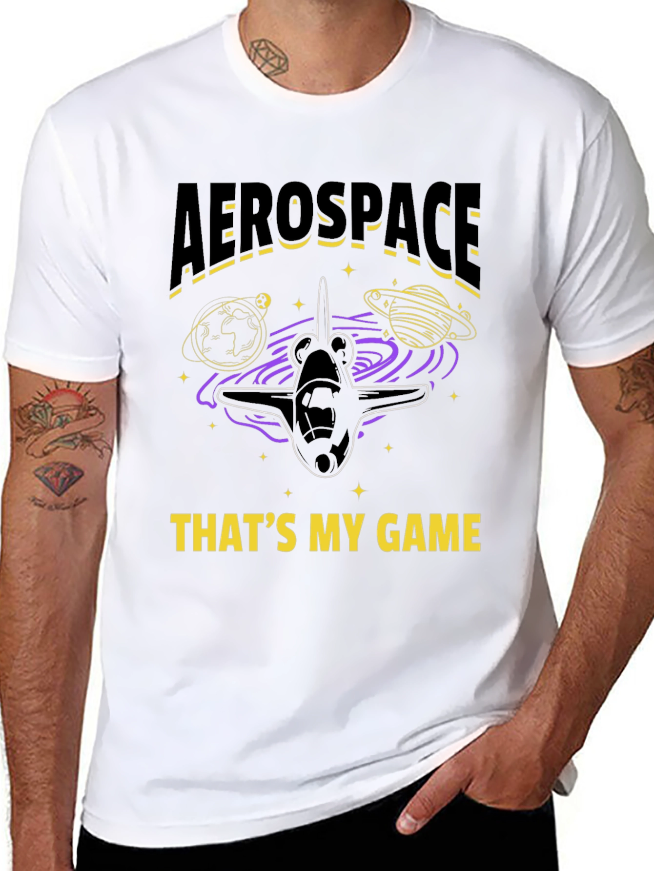 Aerospace Thats My Game Graphic T-Shirt