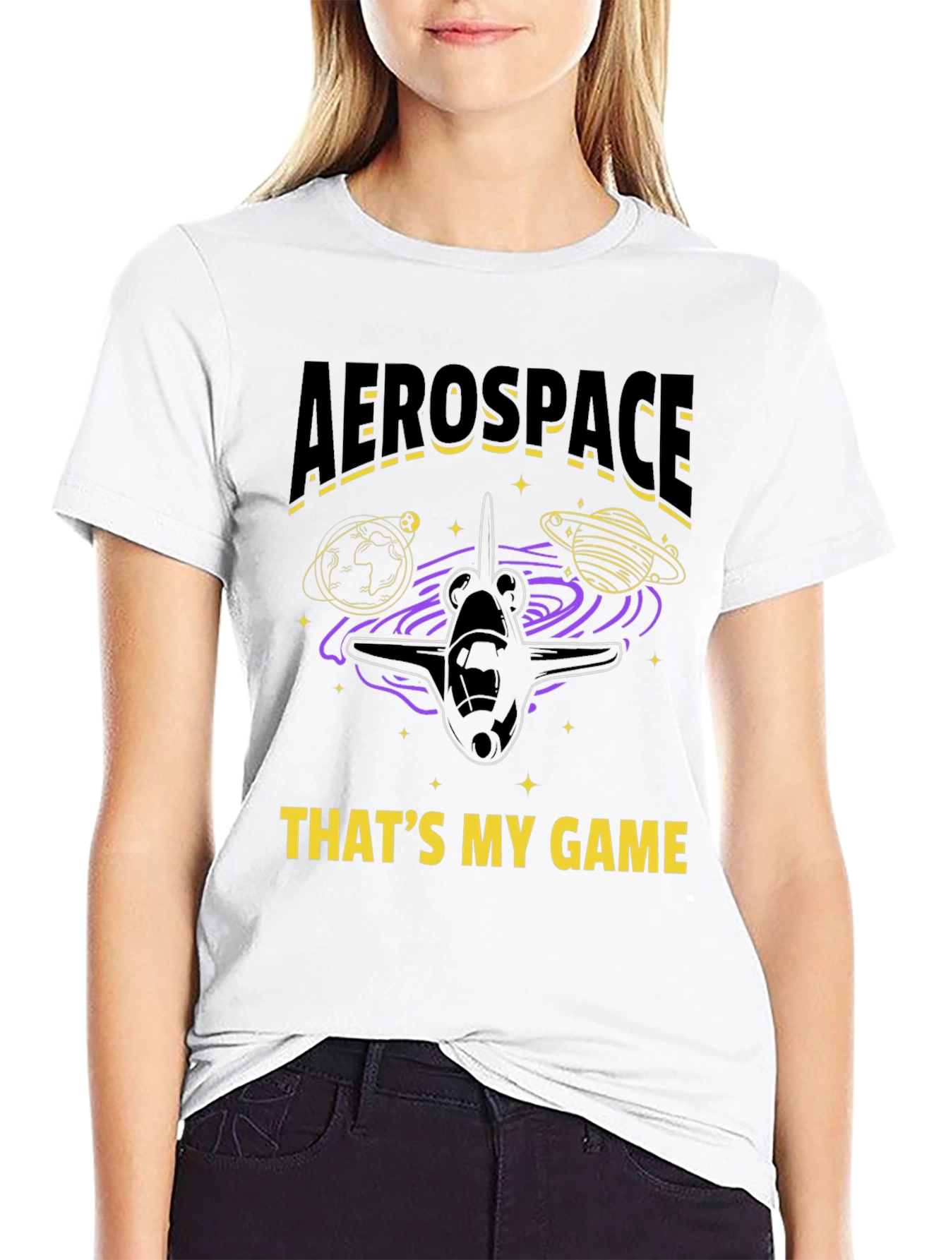 Aerospace Thats My Game Graphic T-Shirt