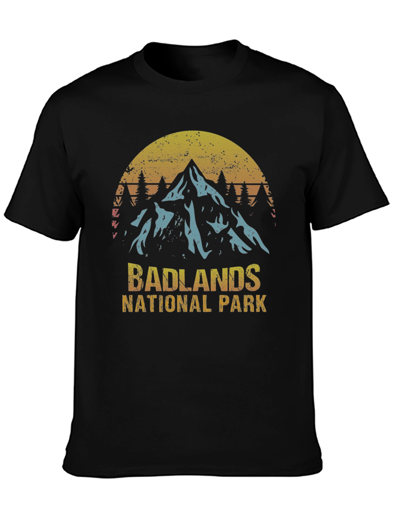 Badlands National Park Graphic Tee - Retro Style