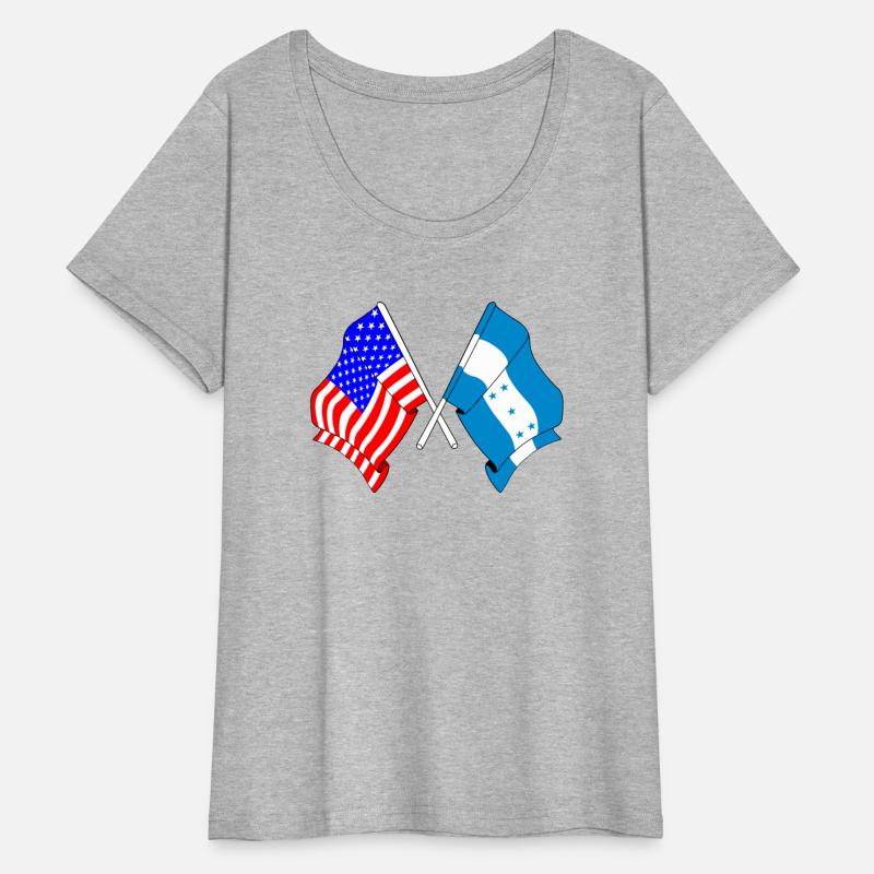 USA flag and Honduras flag