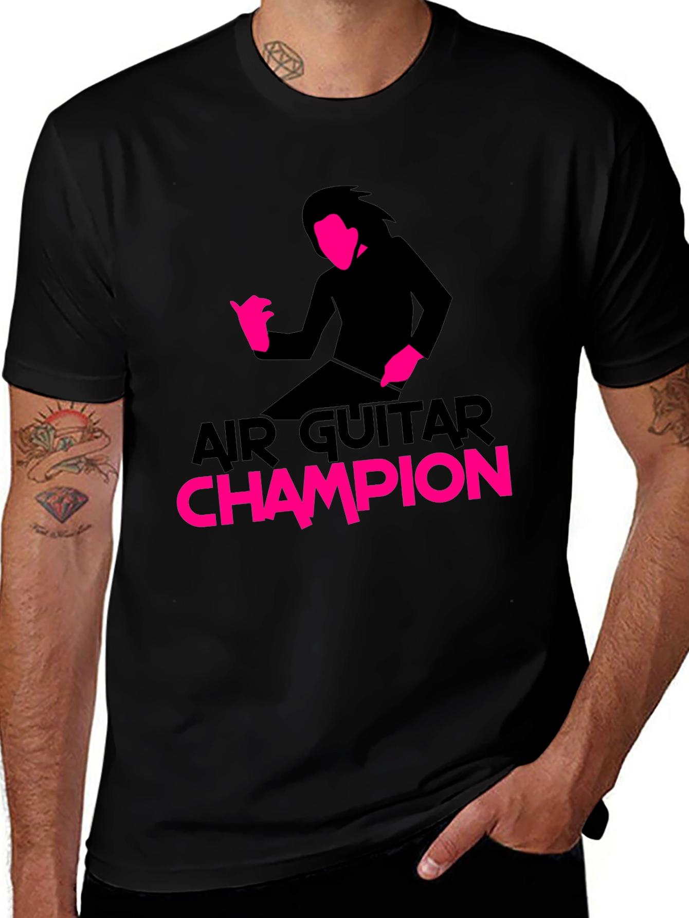 Air Guitar Champion Graphic T-Shirt