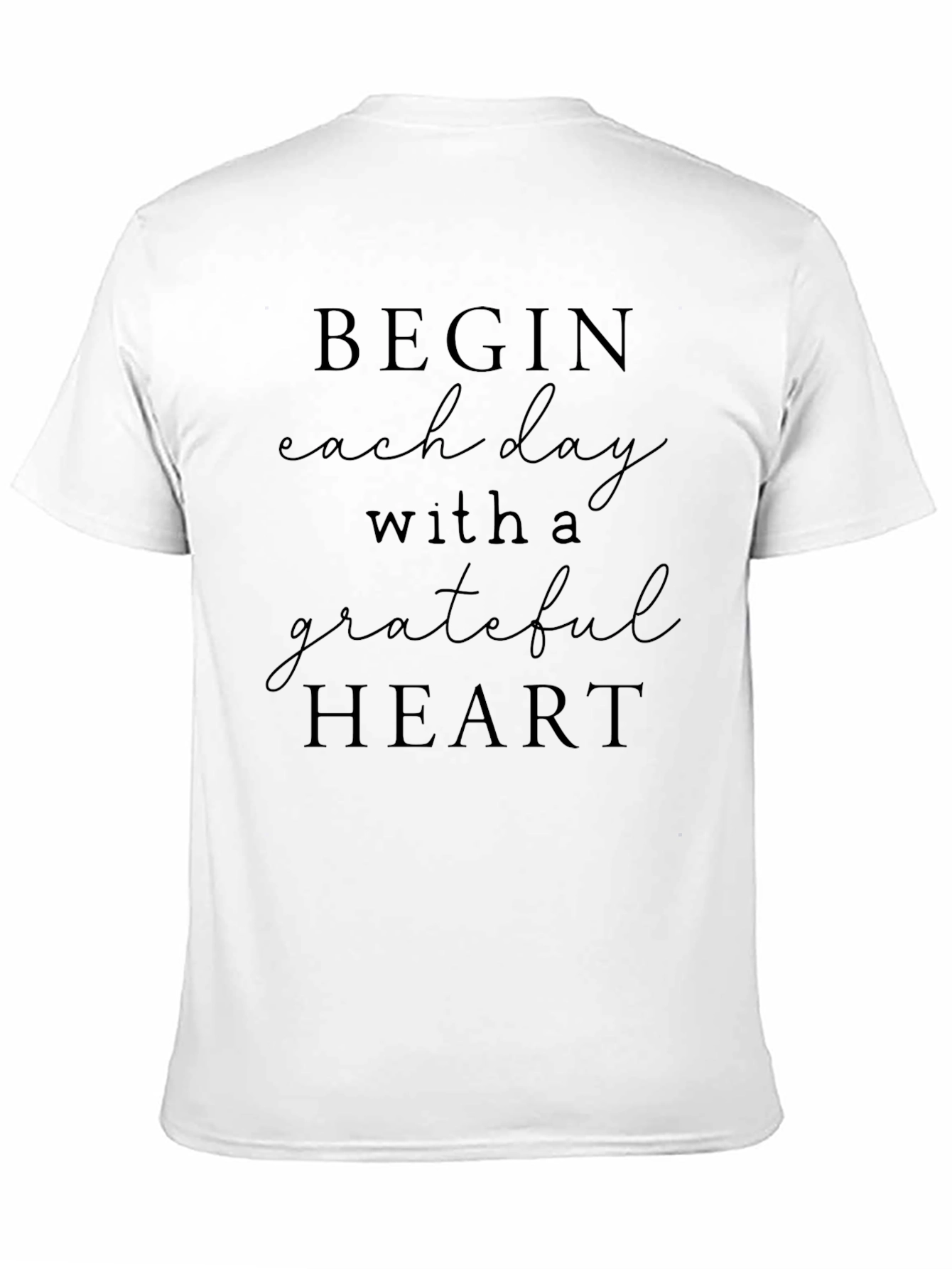 Grateful Heart Graphic Tee - Black