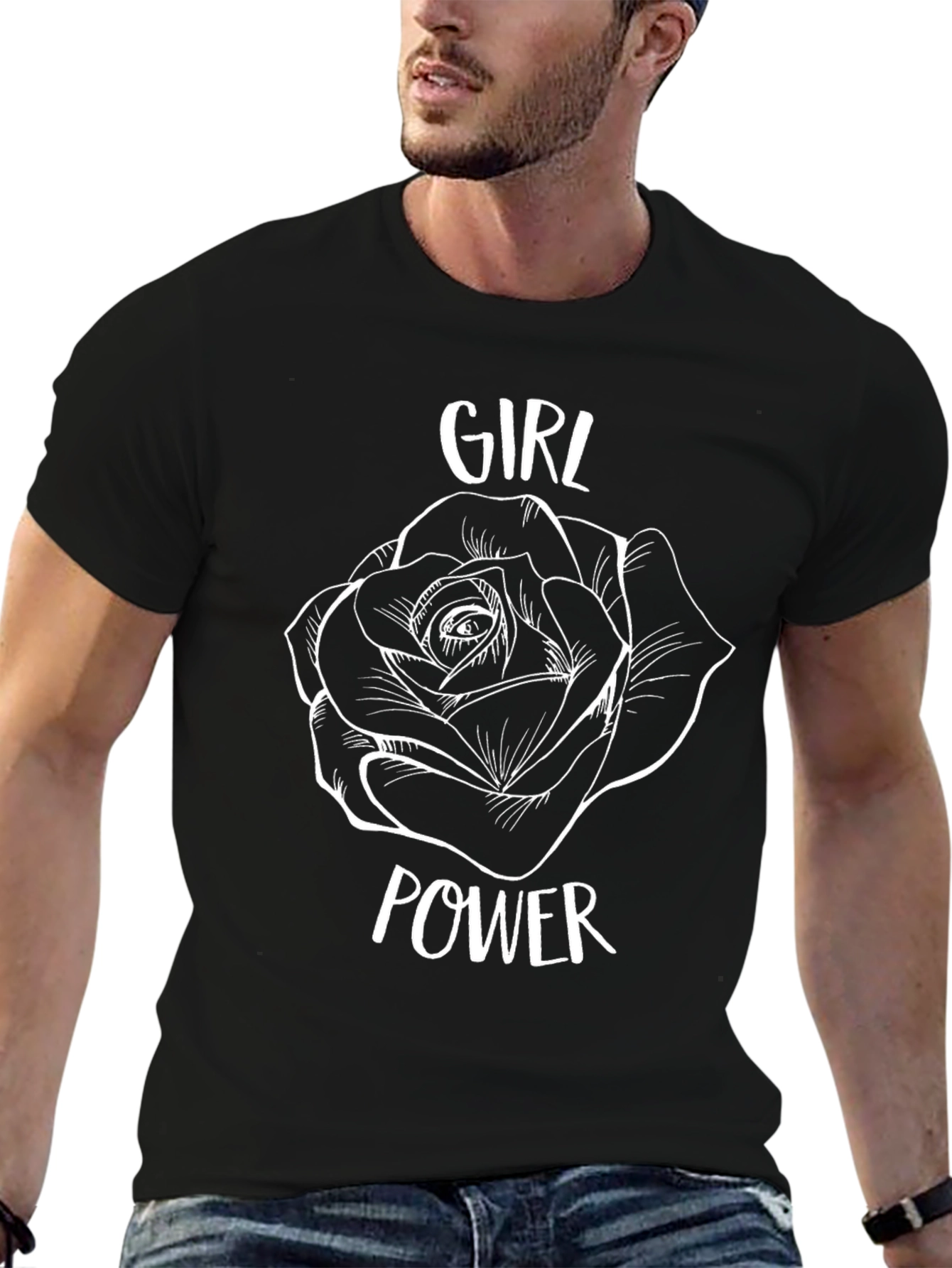 Girl Power Rose Graphic Tee
