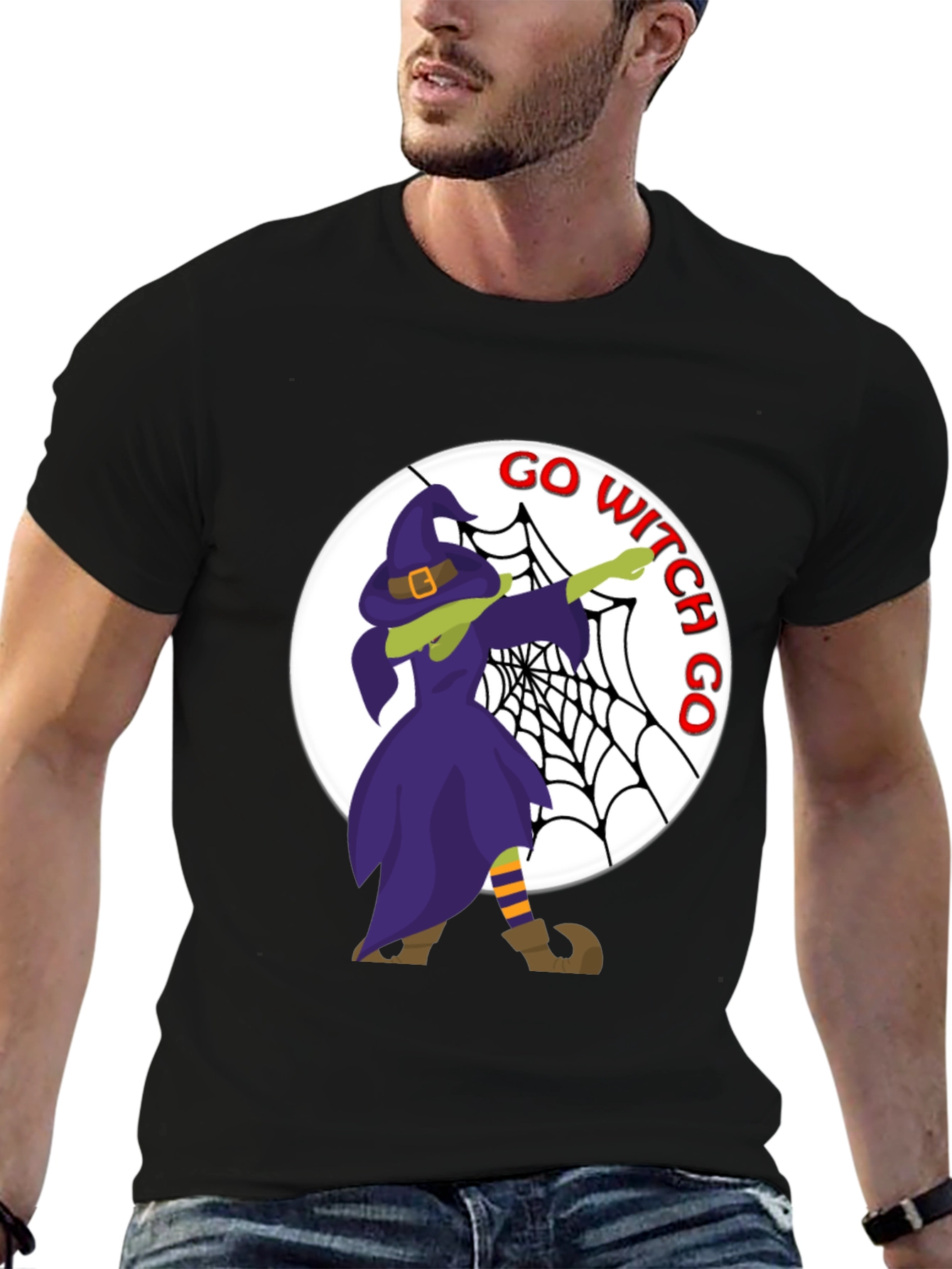 Go Witch Go Dab Halloween T-Shirt
