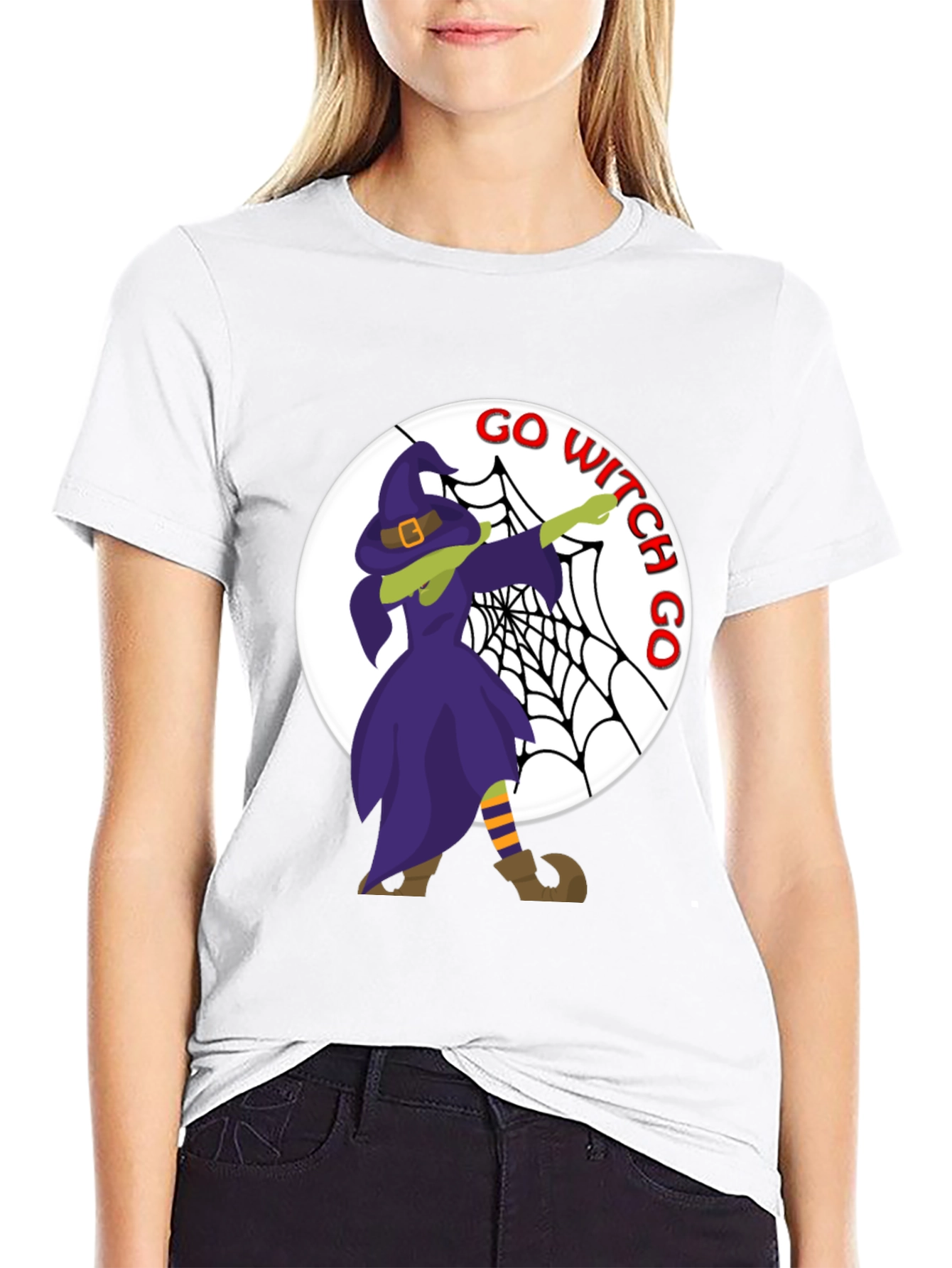 Go Witch Go Dab Halloween T-Shirt