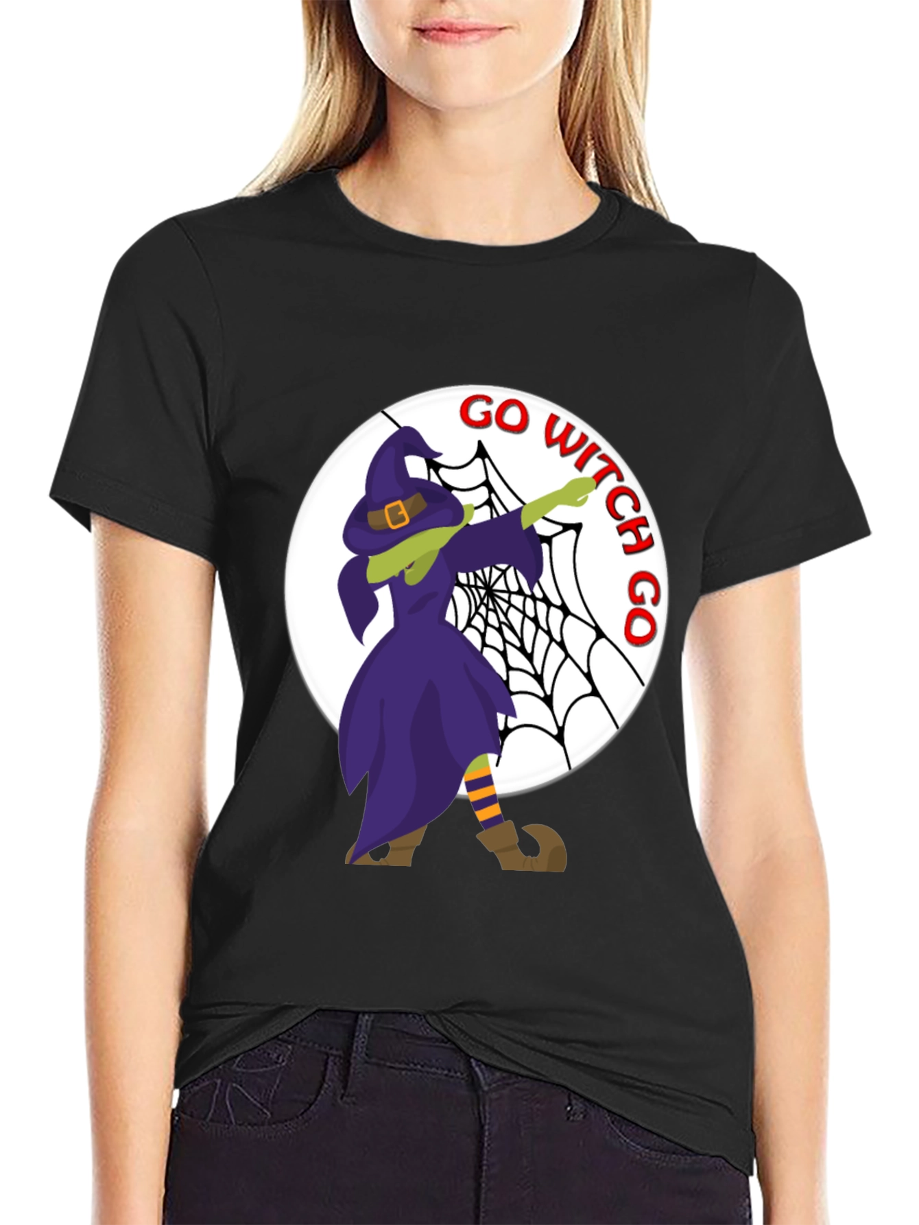 Go Witch Go Dab Halloween T-Shirt