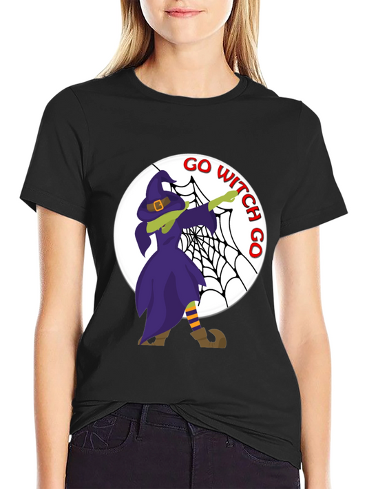 Go Witch Go Dab Halloween T-Shirt