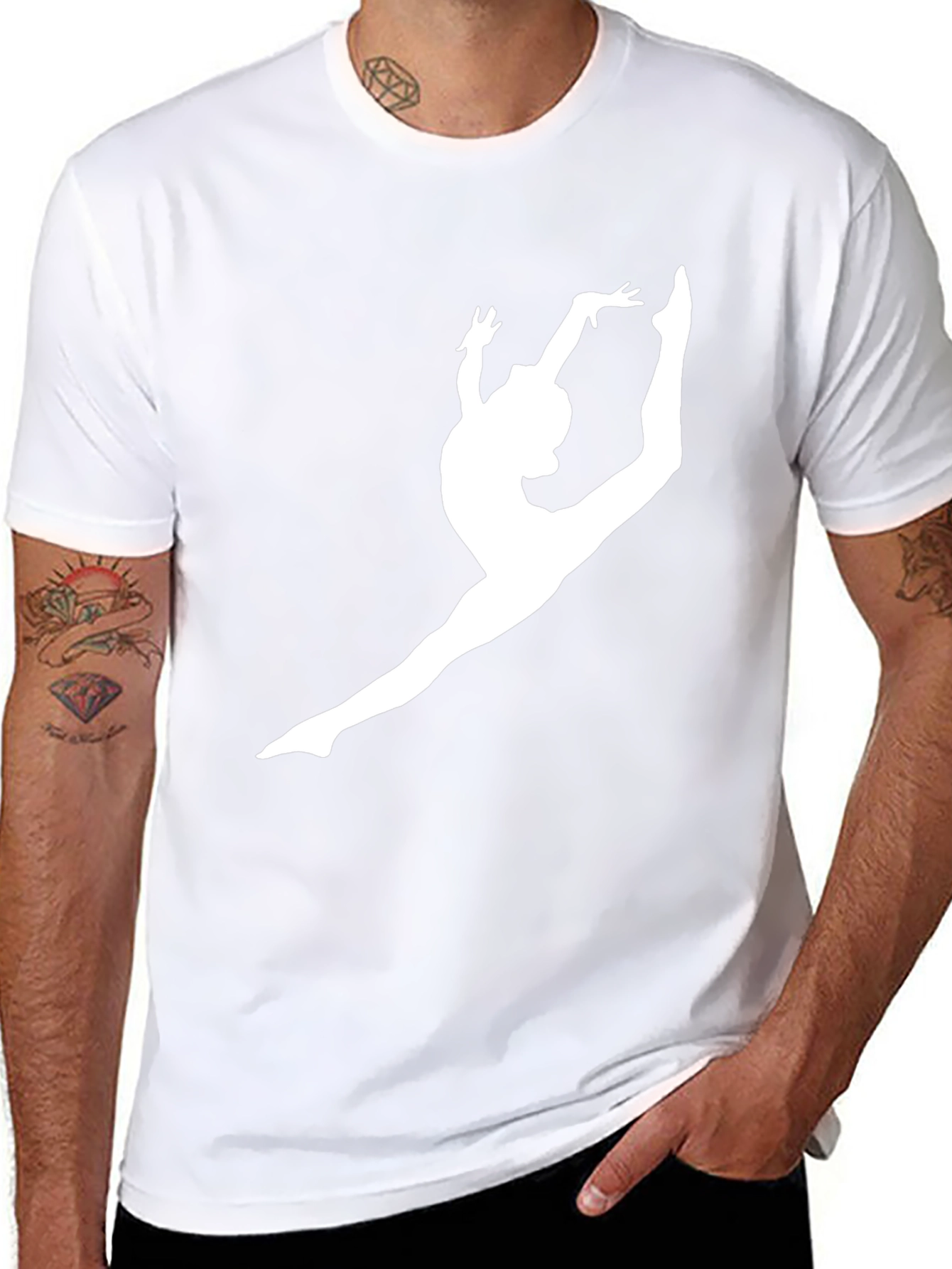 Gymnastics Silhouette Black Tee