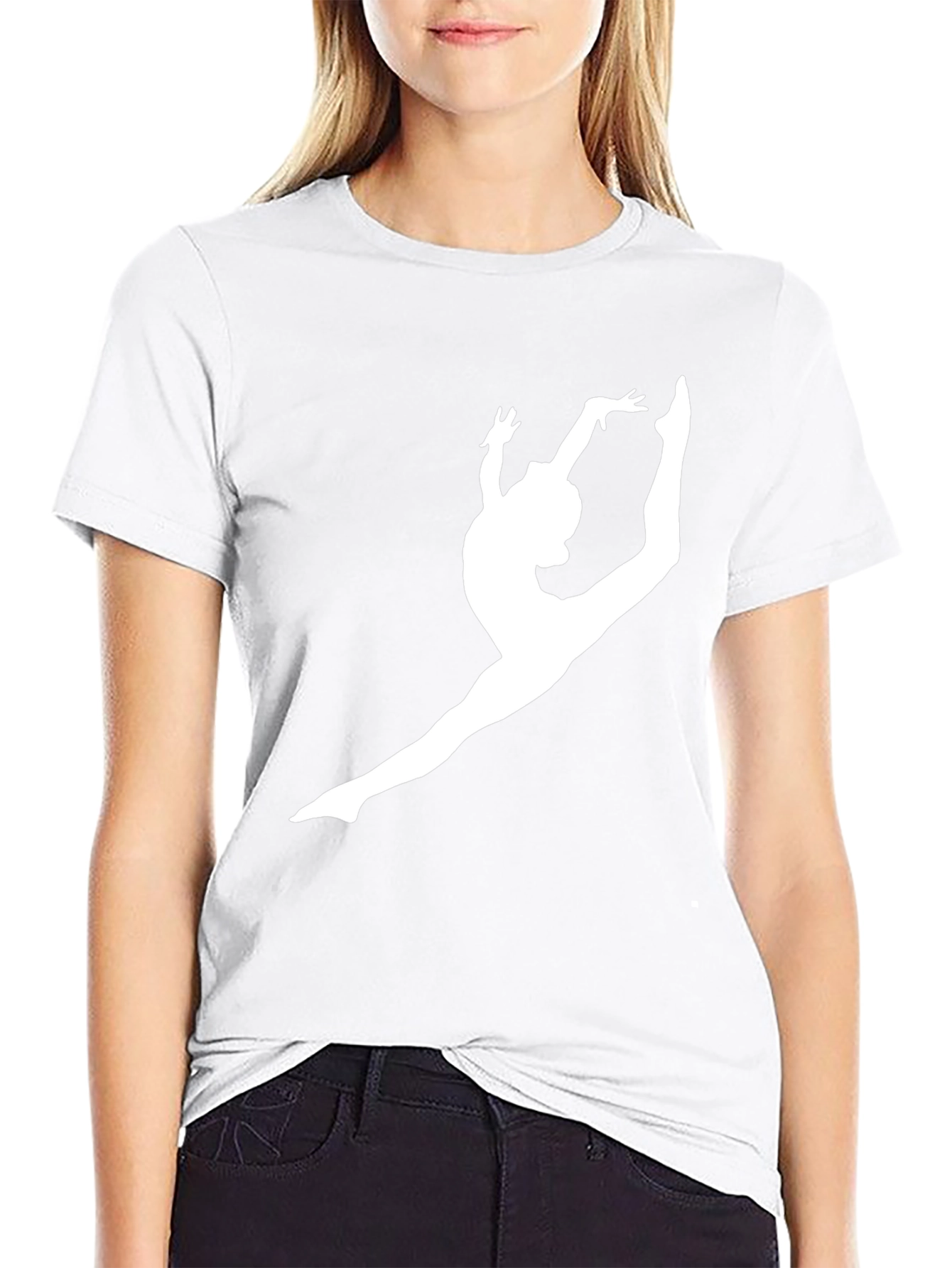 Gymnastics Silhouette Black Tee