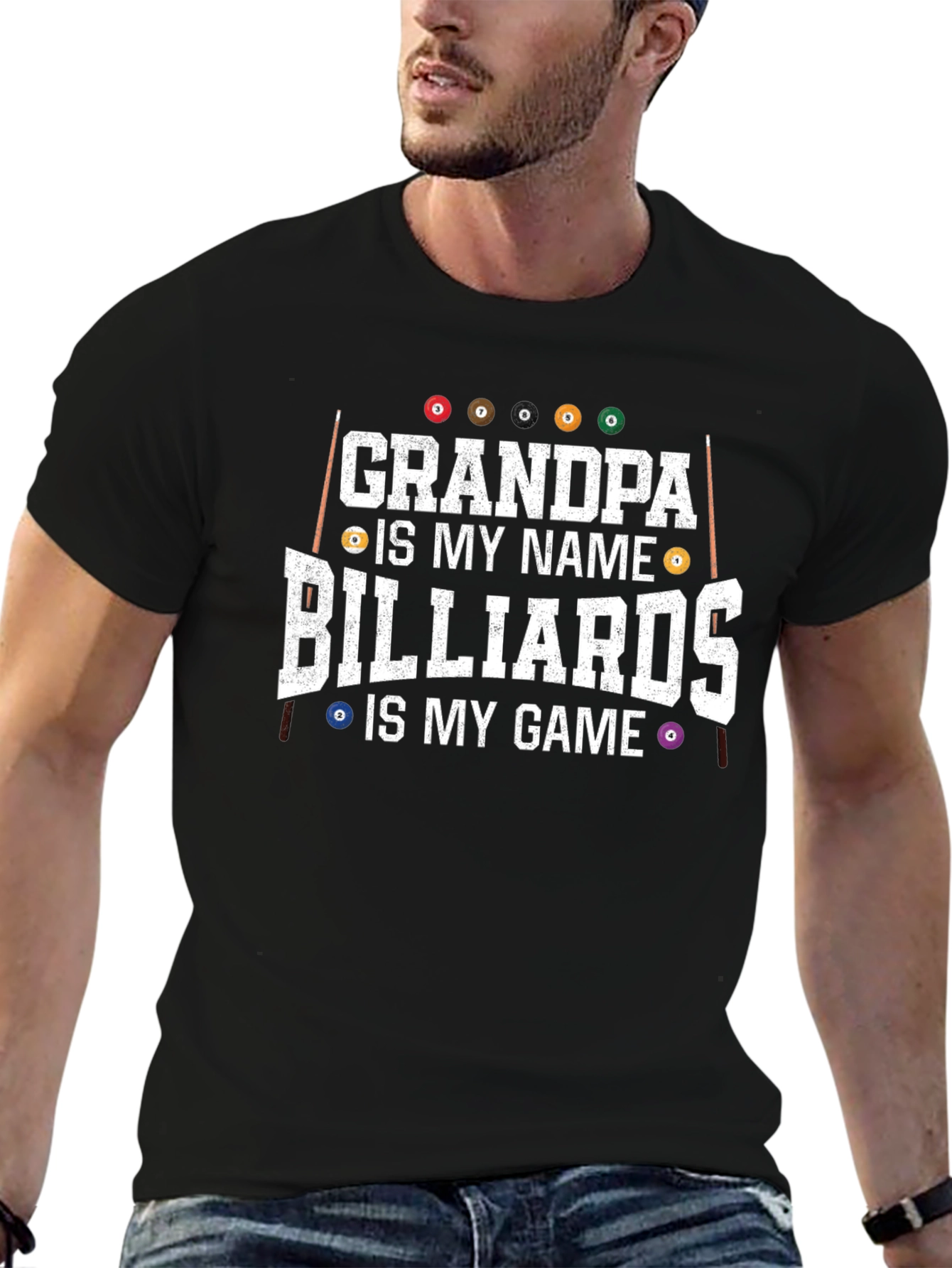 Grandpa Billiards T-Shirt - Game Day Apparel