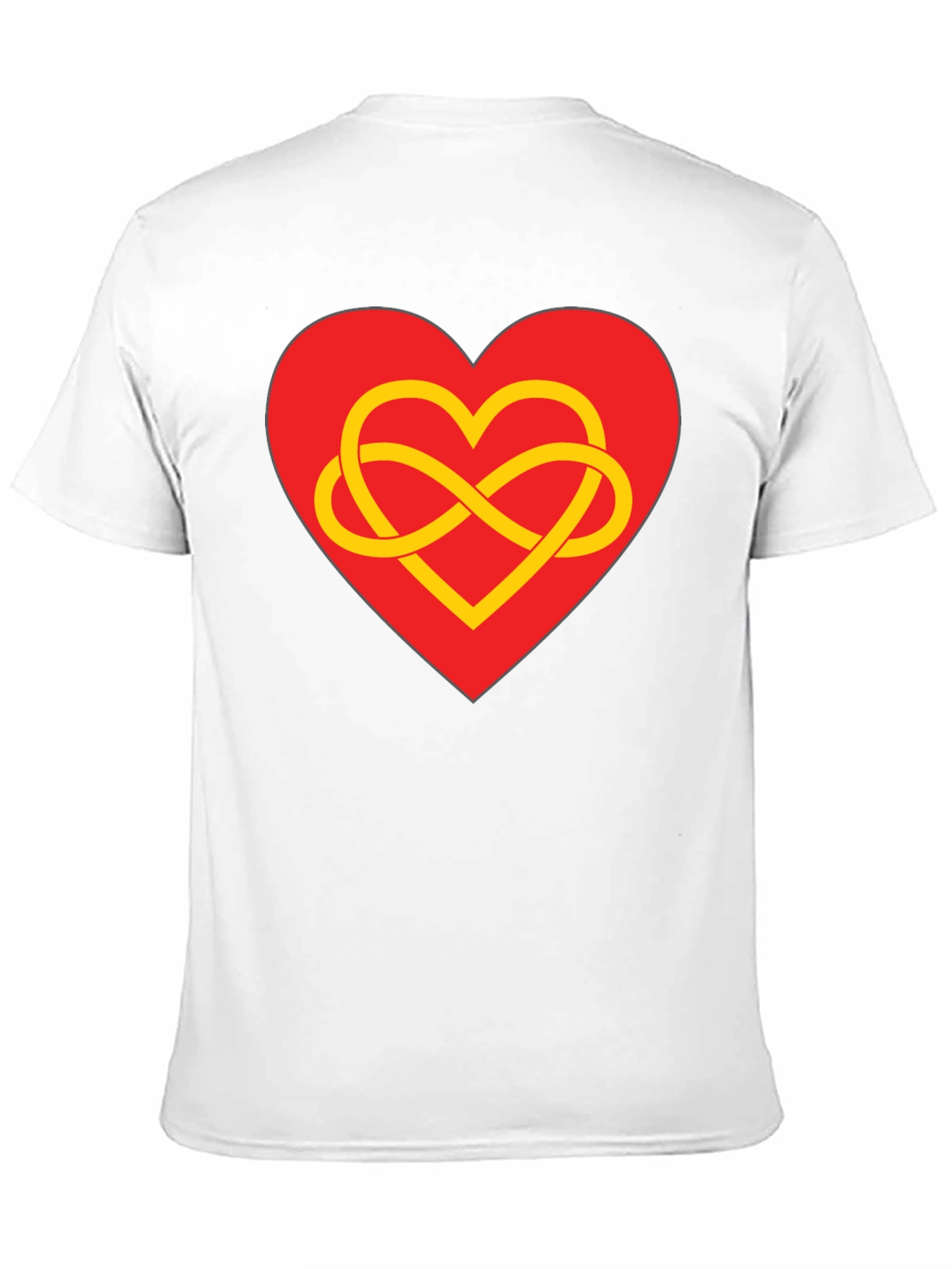 Heart Infinity Symbol Graphic Tee - Stylish Black T-Shirt