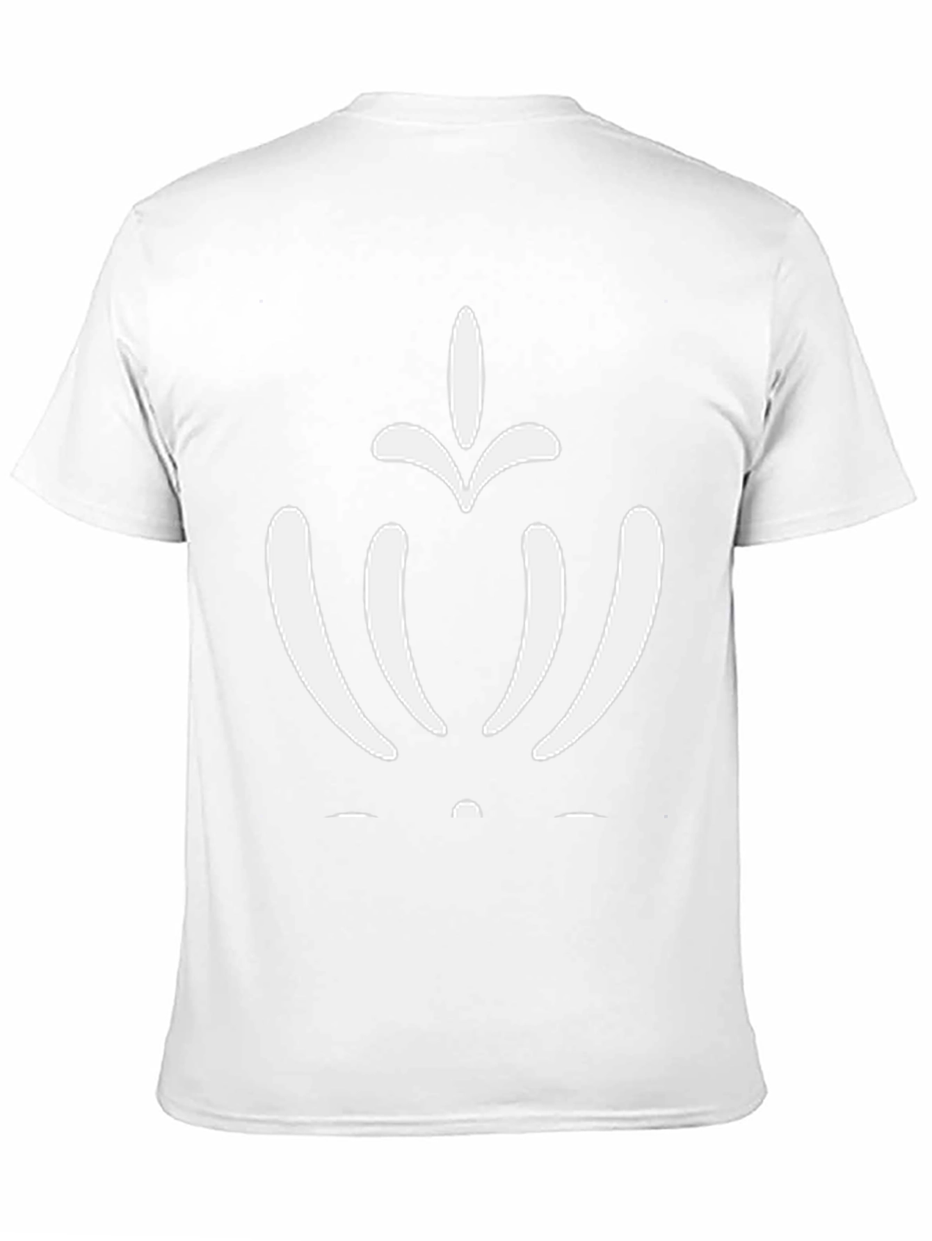 Abstract Graphic Tee - Black Cotton Blend Casual Wear