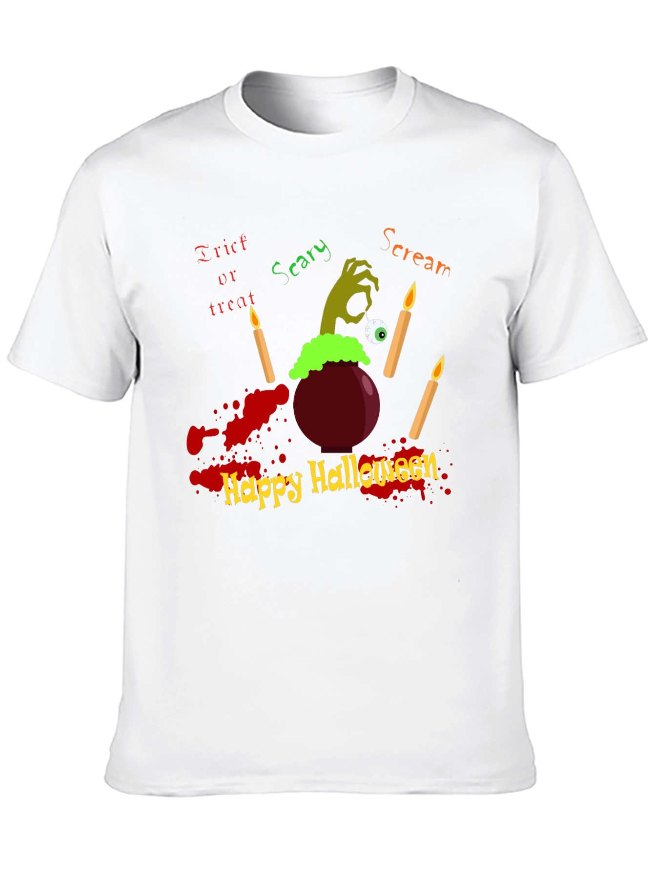 Halloween T-Shirt - Scary Scream Design