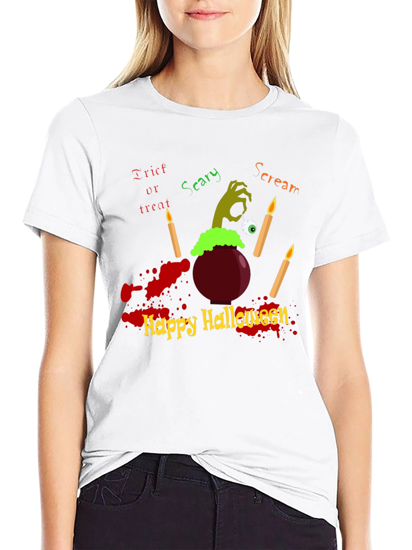 Halloween T-Shirt - Scary Scream Design