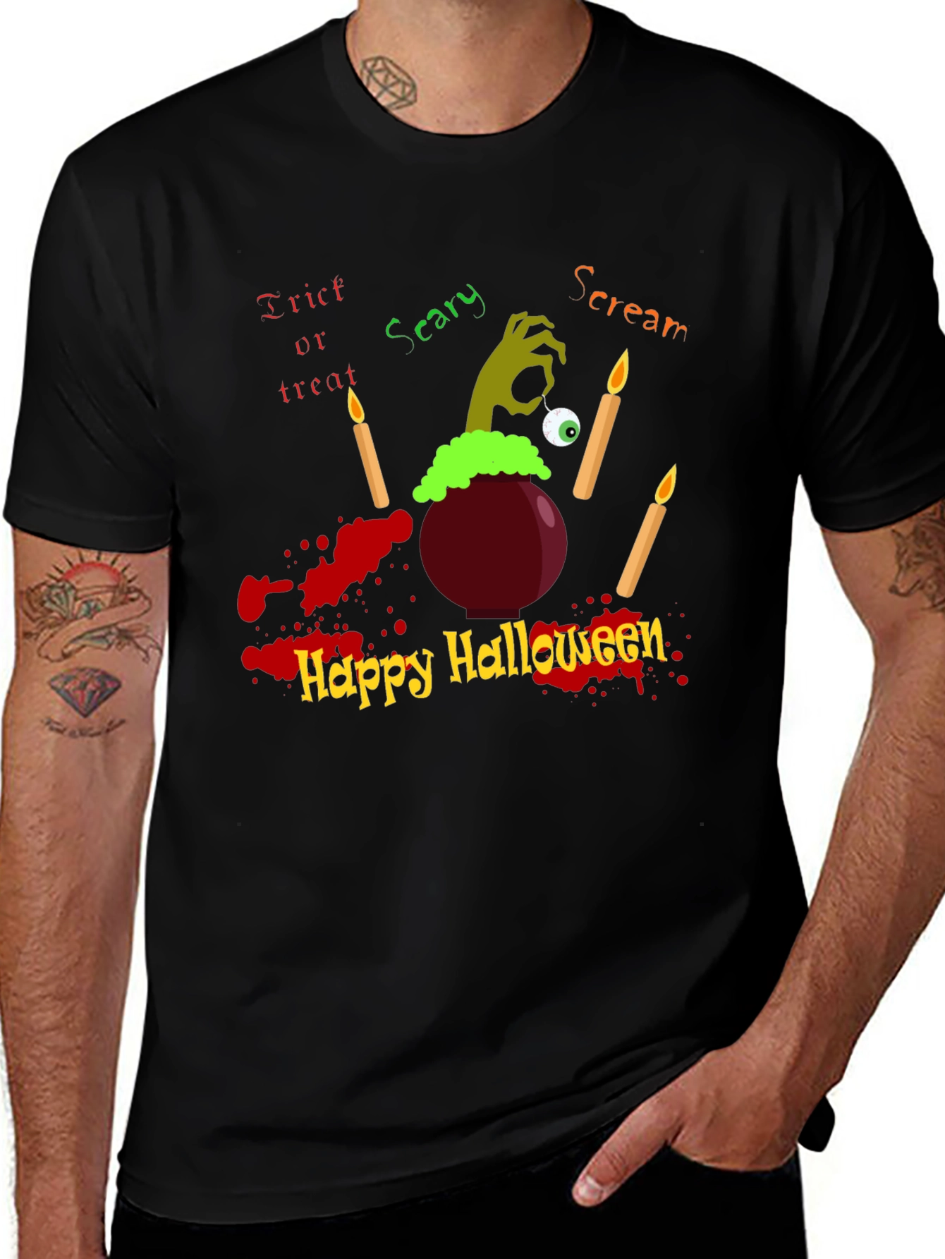Halloween T-Shirt - Scary Scream Design