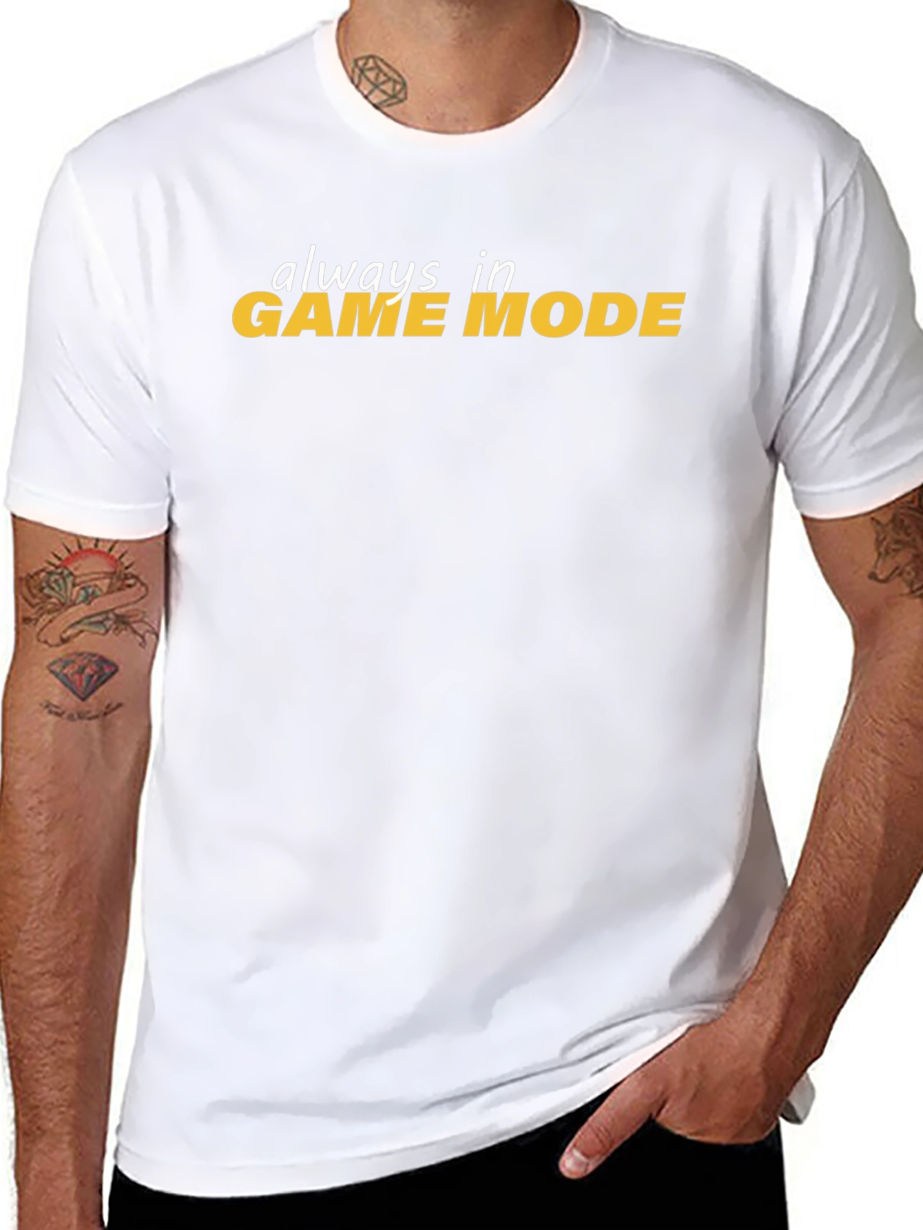Always In Game Mode Black T-Shirt