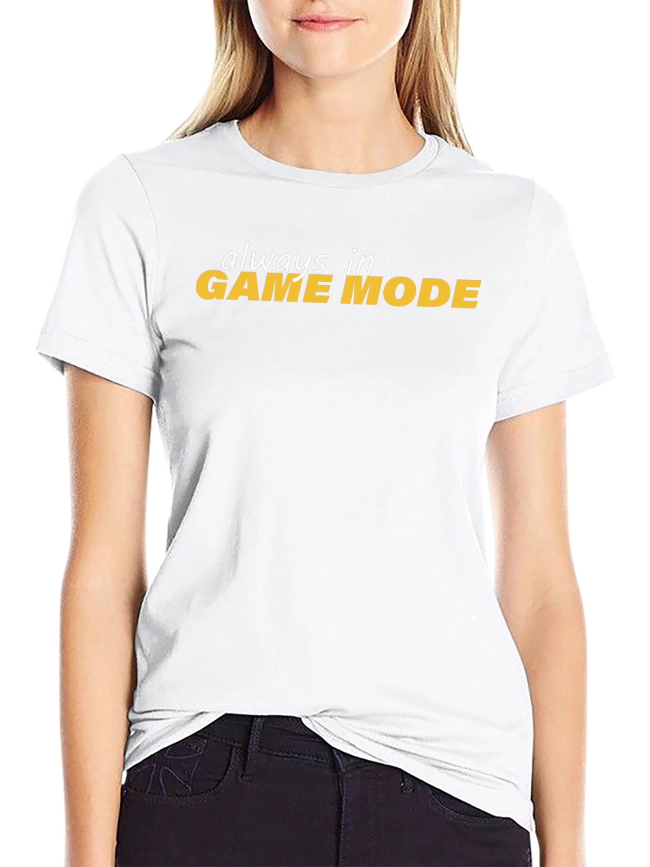 Always In Game Mode Black T-Shirt