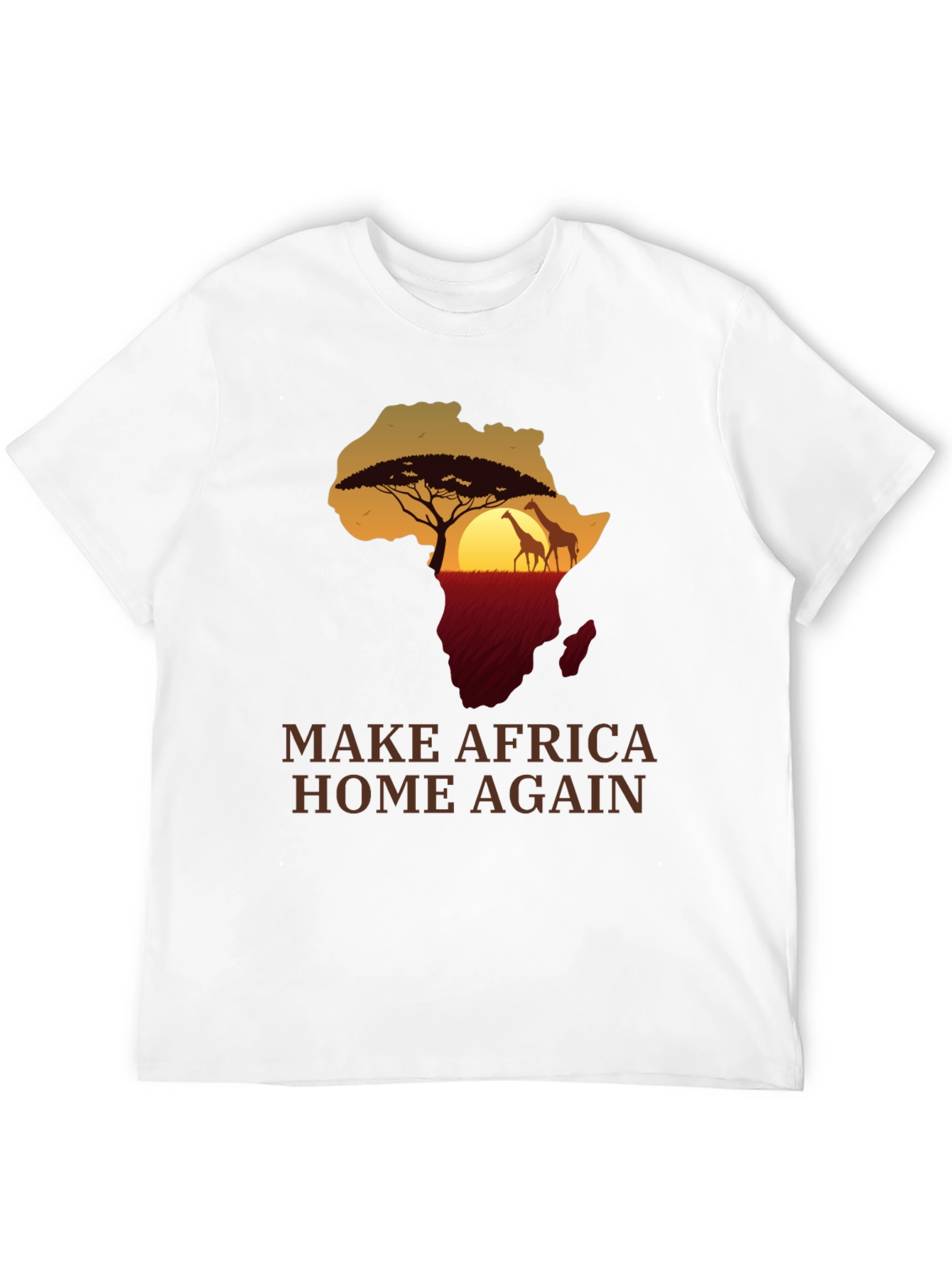 Africa Silhouette T-Shirt - Make Africa Home Again
