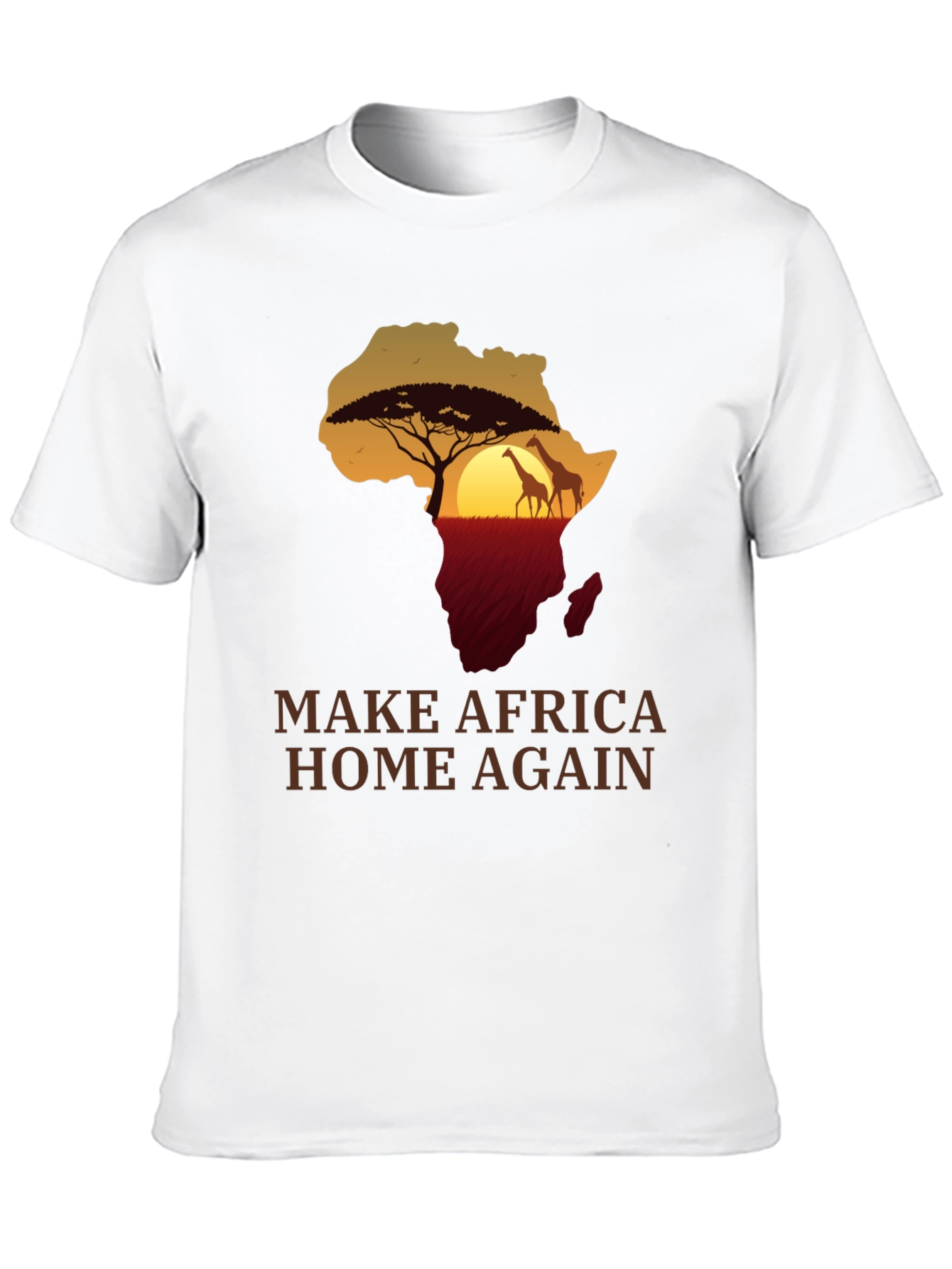 Africa Silhouette T-Shirt - Make Africa Home Again