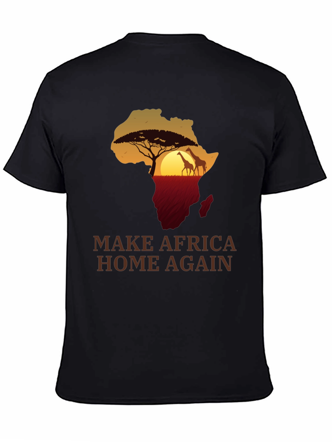 Africa Silhouette T-Shirt - Make Africa Home Again