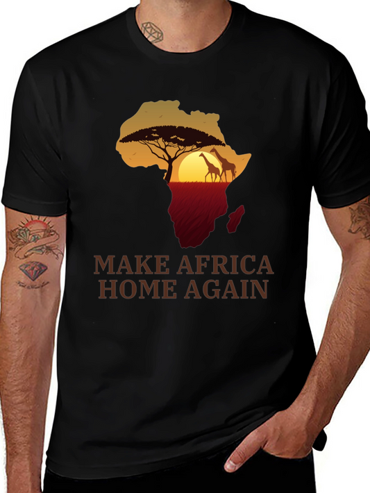Africa Silhouette T-Shirt - Make Africa Home Again