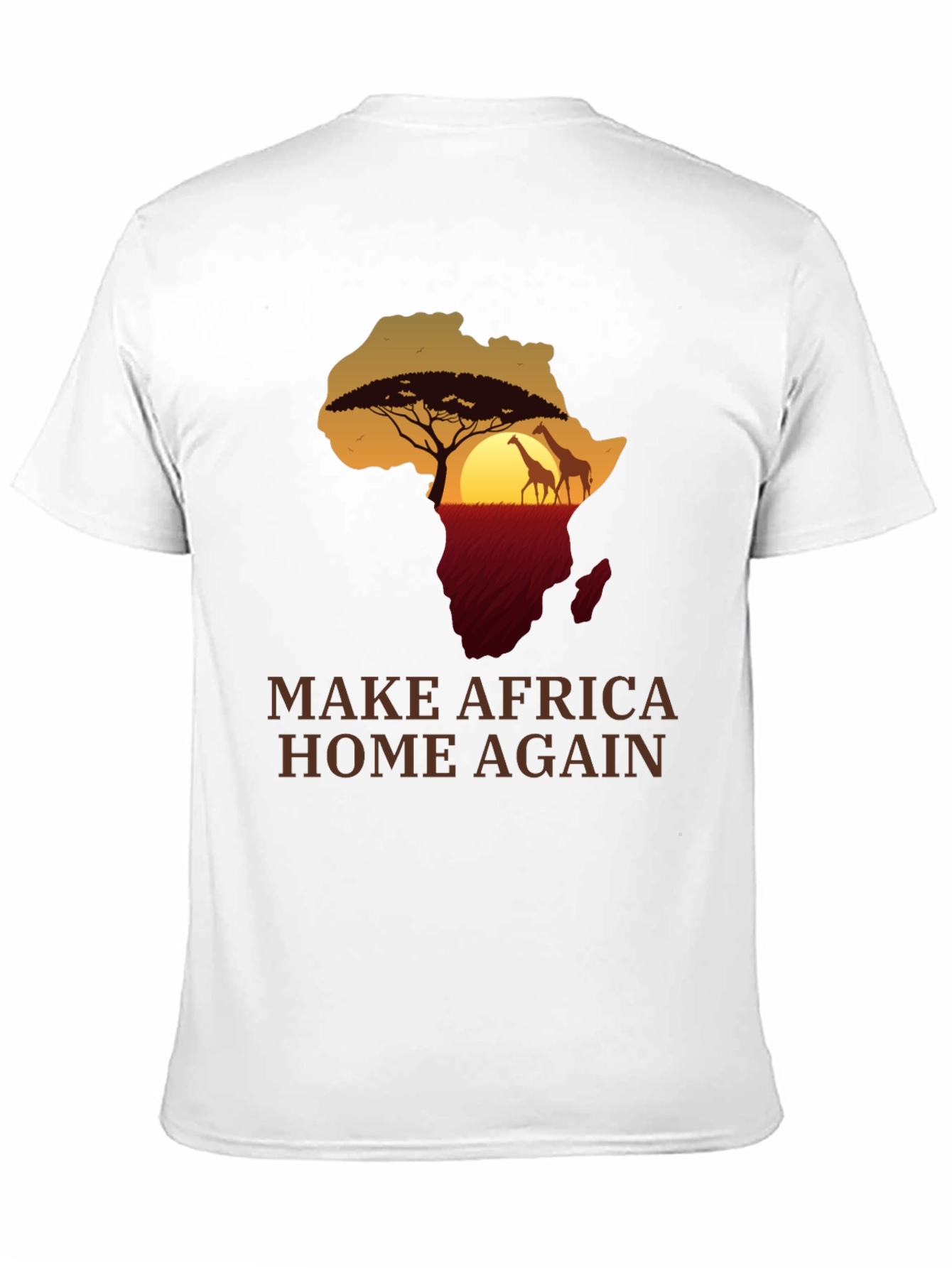 Africa Silhouette T-Shirt - Make Africa Home Again