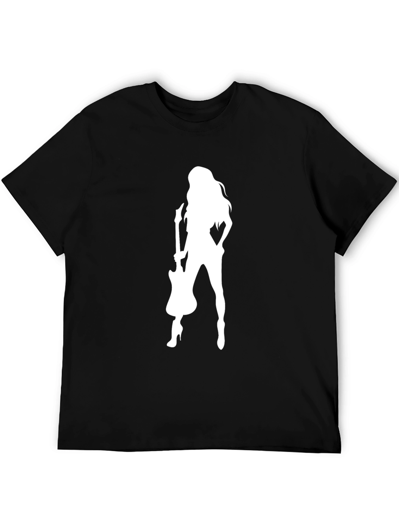 Guitar Girl Graphic Tee - Rocker T-Shirt