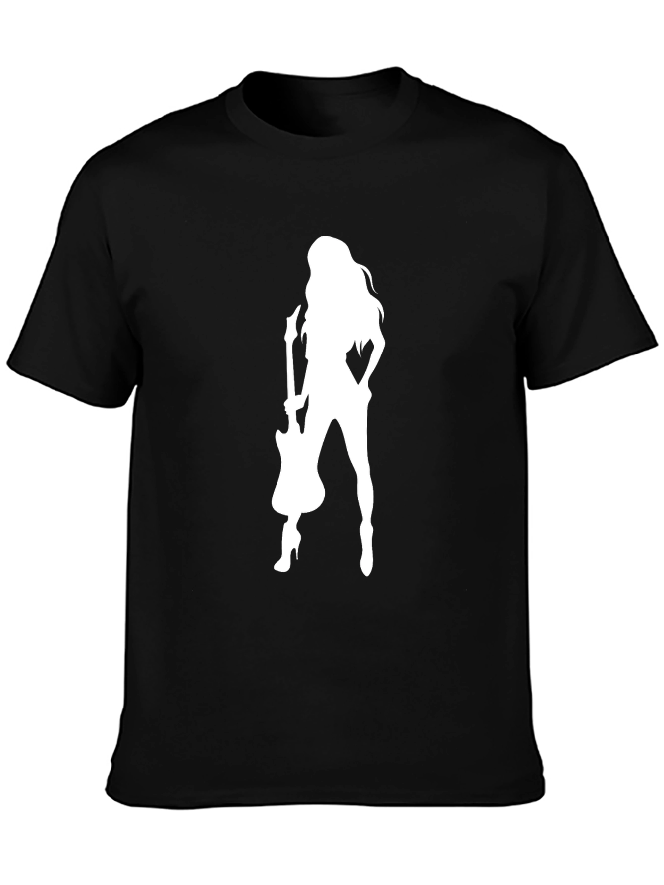 Guitar Girl Graphic Tee - Rocker T-Shirt