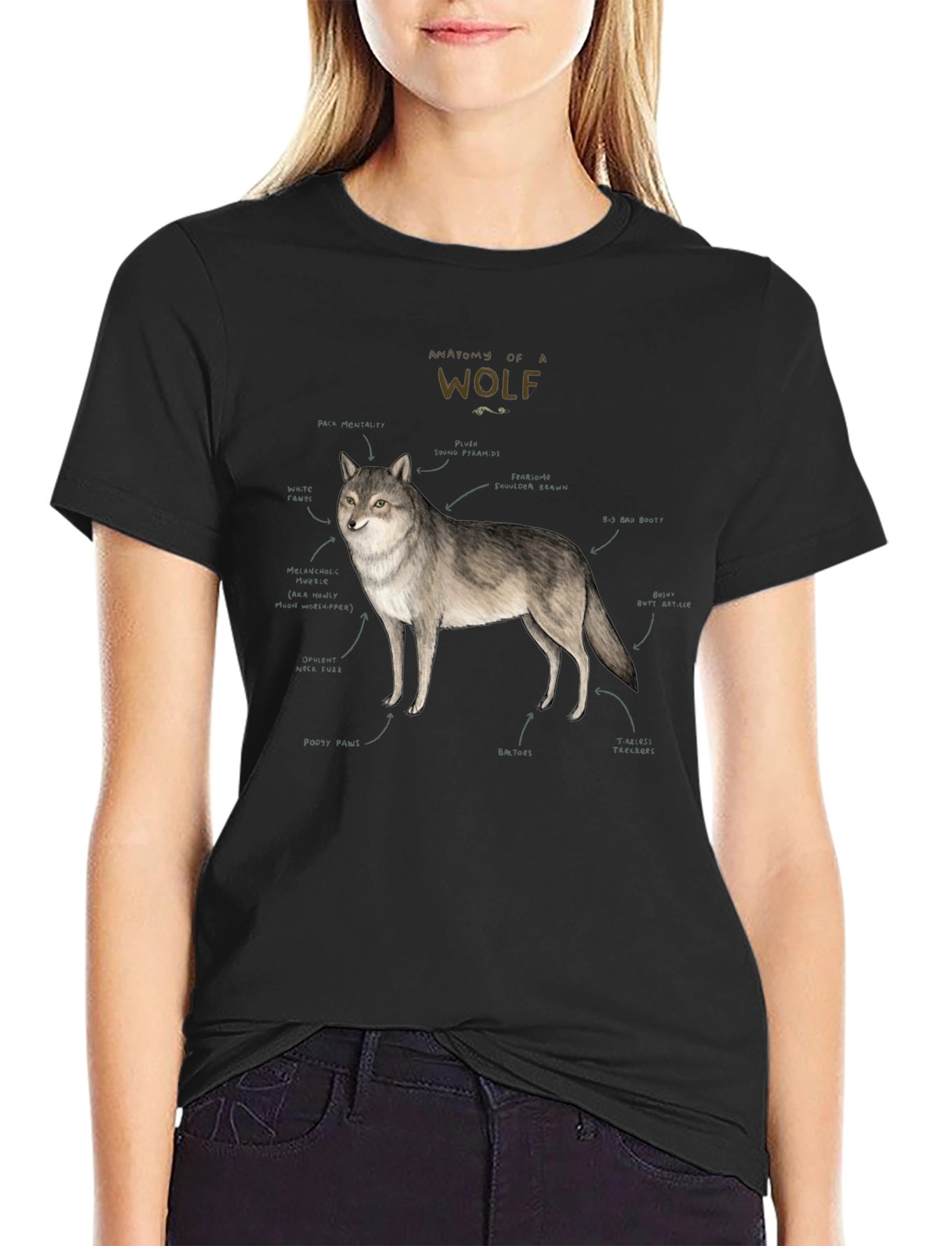 Anatomy of a Wolf Graphic T-Shirt
