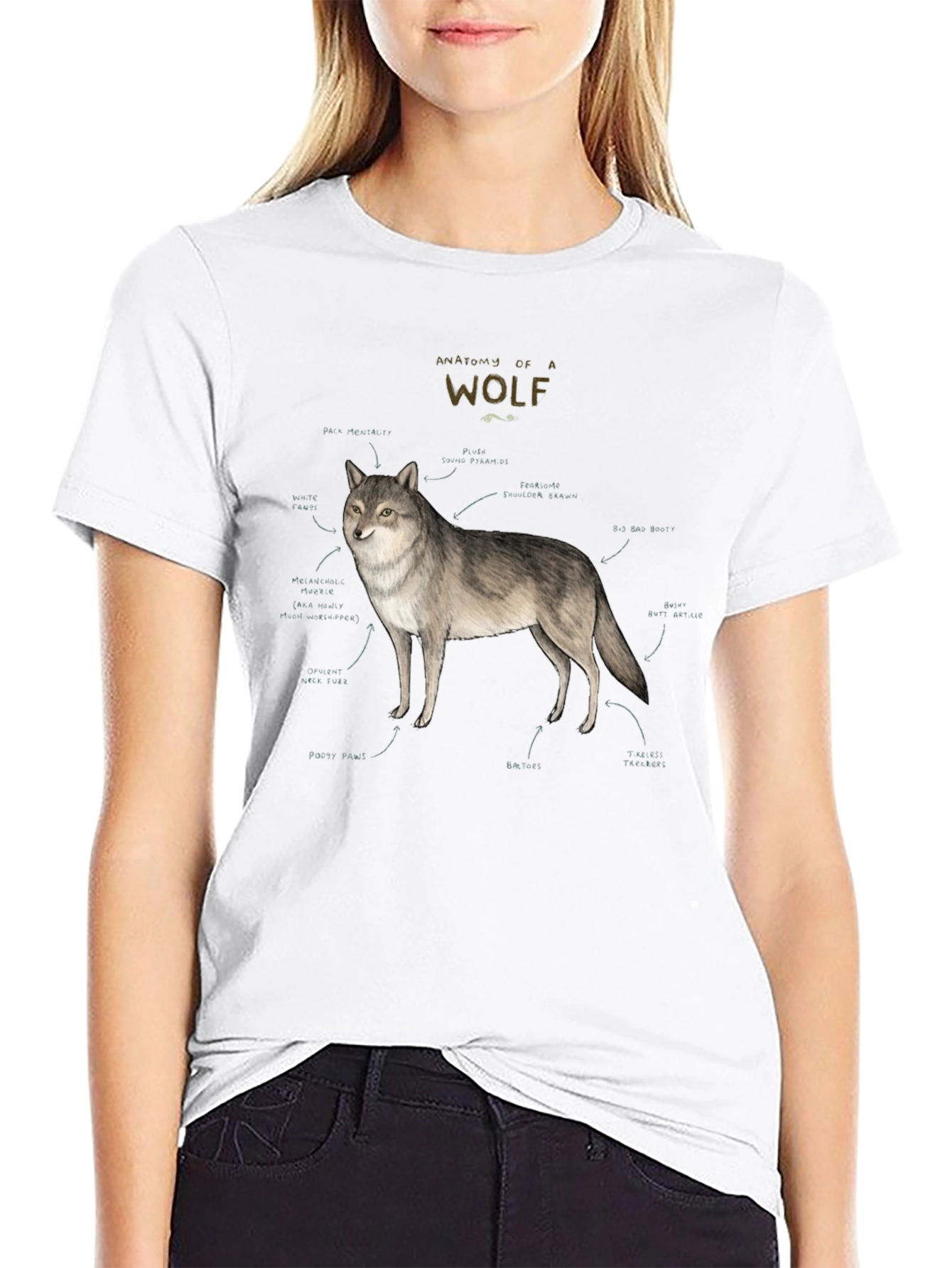 Anatomy of a Wolf Graphic T-Shirt