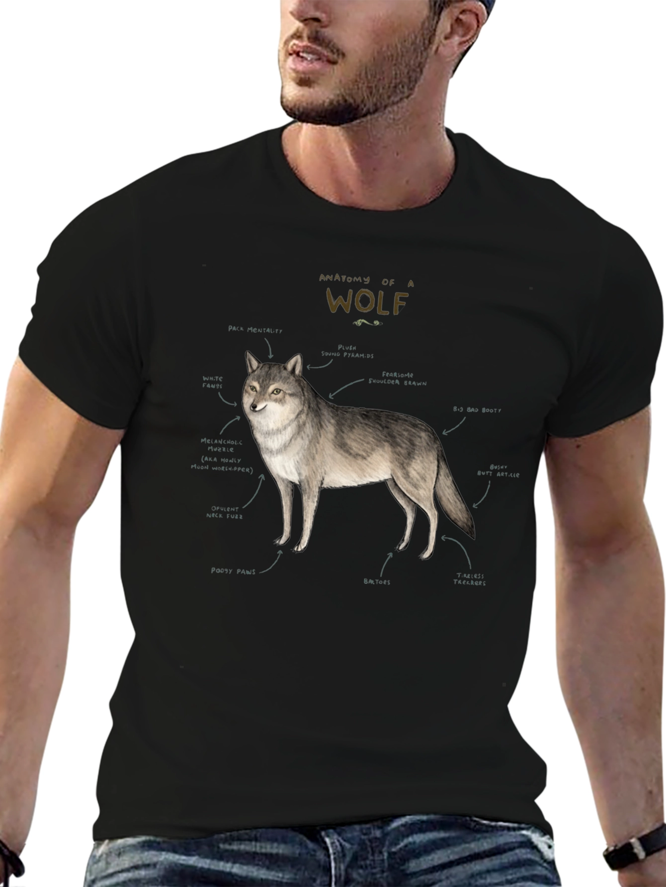 Anatomy of a Wolf Graphic T-Shirt
